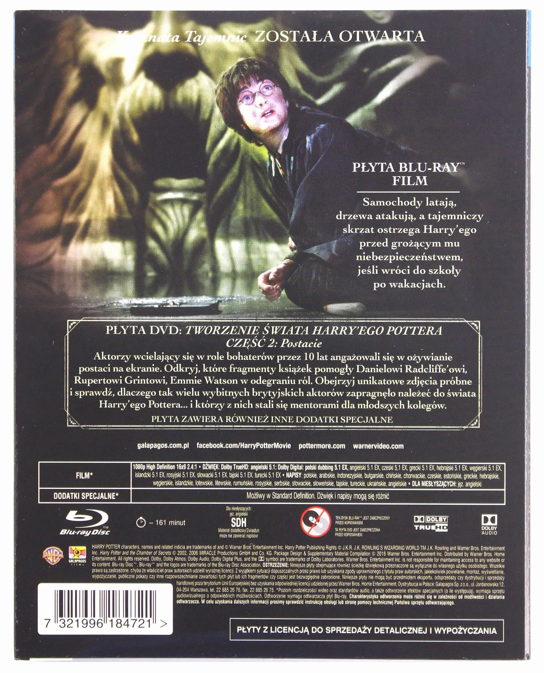 Blu Ray - Harry Potter et la Chambre des Secrets