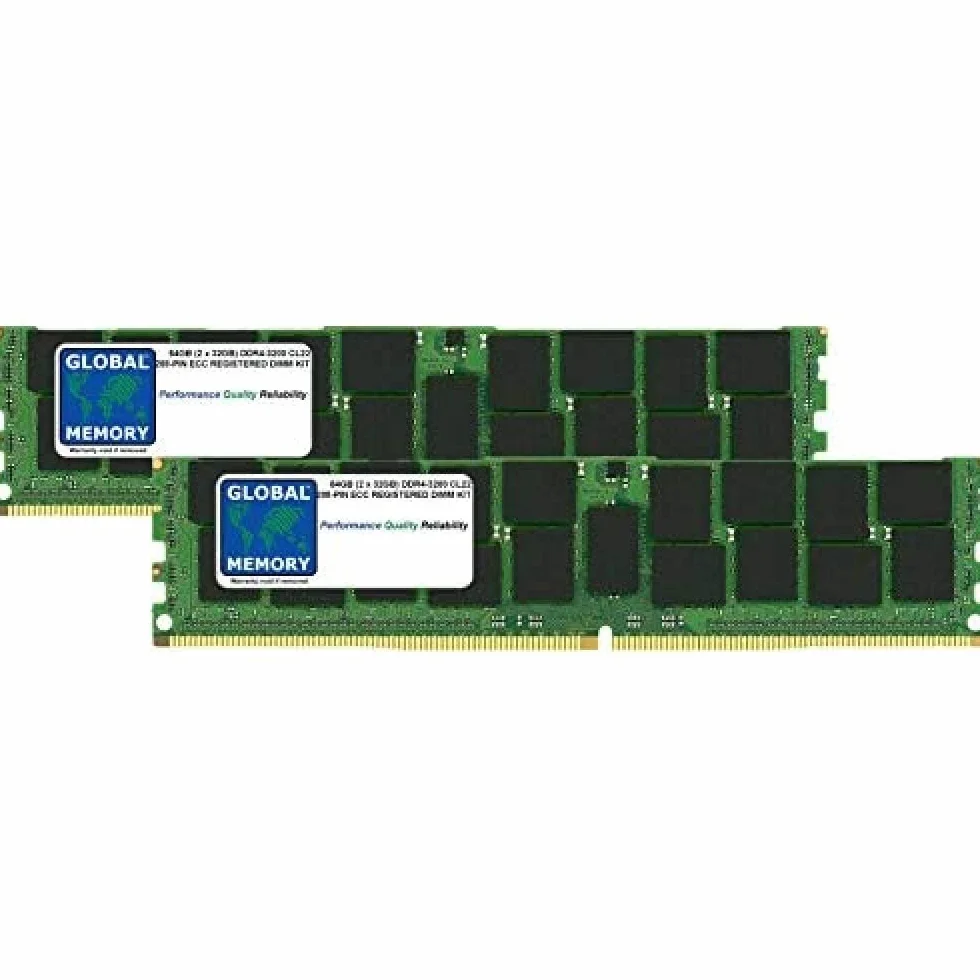 64GB (2 x 32GB) DDR4 3200MHz PC4-25600 288-PIN ECC REGISTERED DIMM (RDIMM) ZESTAW PAMIĘCI RAM DO SERWERY/STACJE ROBOCZE/PŁYTY GŁÓWNE