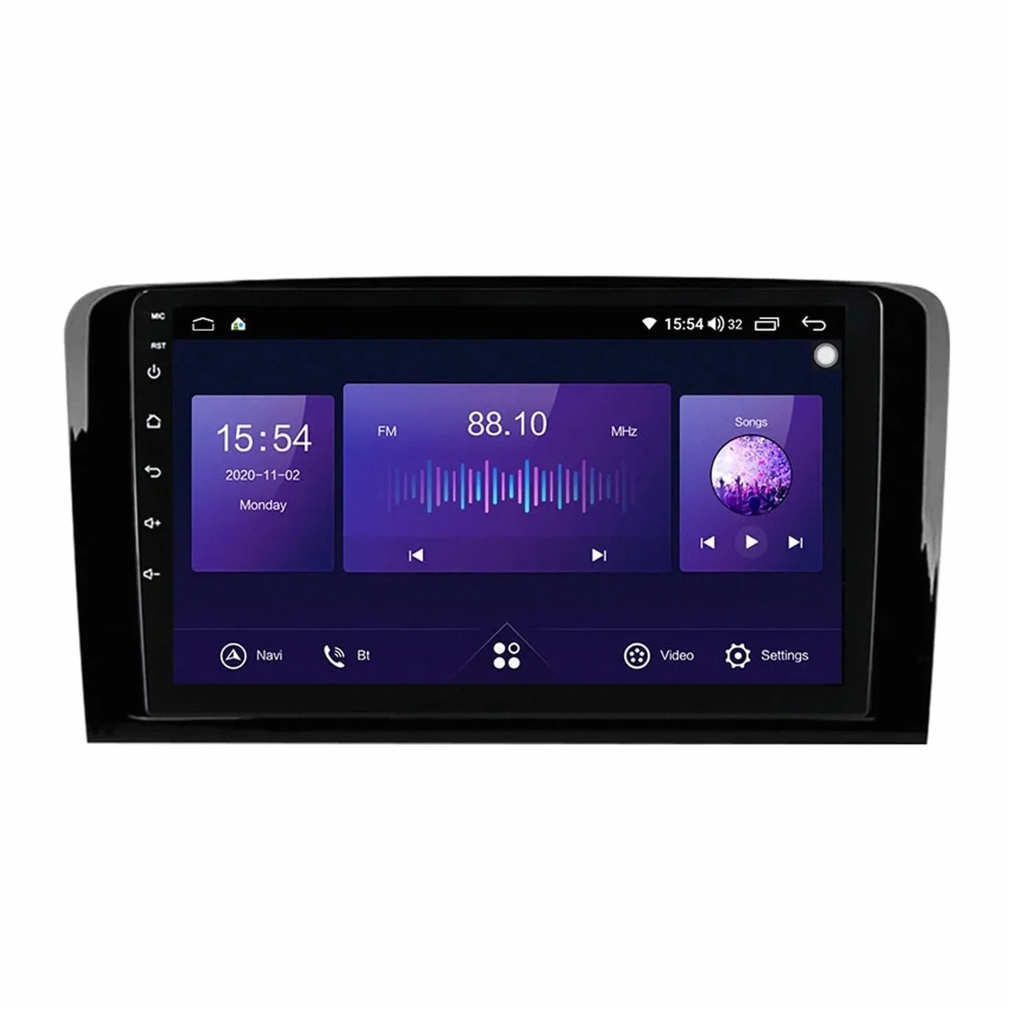 Car Stereo dla Mercedes M-Class GL-Class 2005-2012 Android 15 9 Inch Touch Screen Player Wireless Carplay For, 8 Core 4G+64G