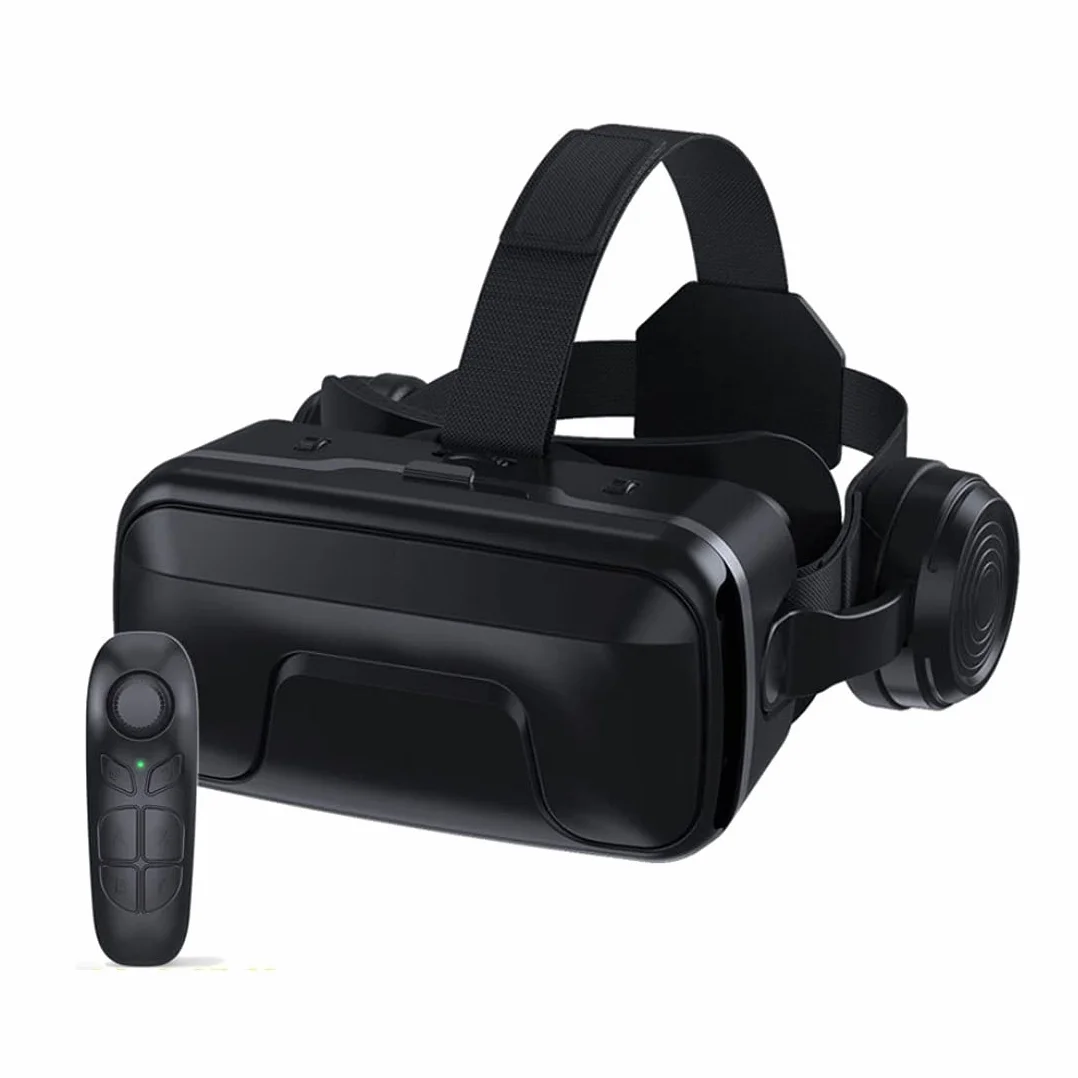 Słuchawki VR Zestaw słuchawkowy Wirtualny Zestaw słuchawkowy, okulary 3D Wirtualna rzeczywistość Zestaw słuchawkowy do gier VR i filmów 3D, odpowiednich do 4,7-6,6 cala smartfonów