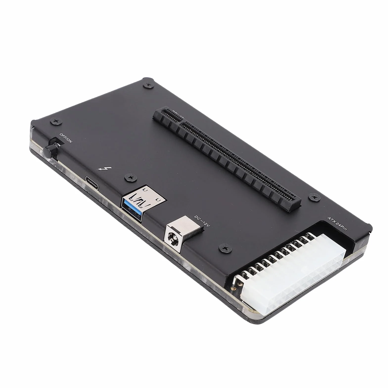 Ausla Zewnętrzna Stacja Dokująca GPU Obudowa EGPU ze Stopu Aluminium z Kablem USB4.0 4 PCIe 16X1 M z gorącą wtyczką do Laptopów Minikomputery i Konsole Przenośne