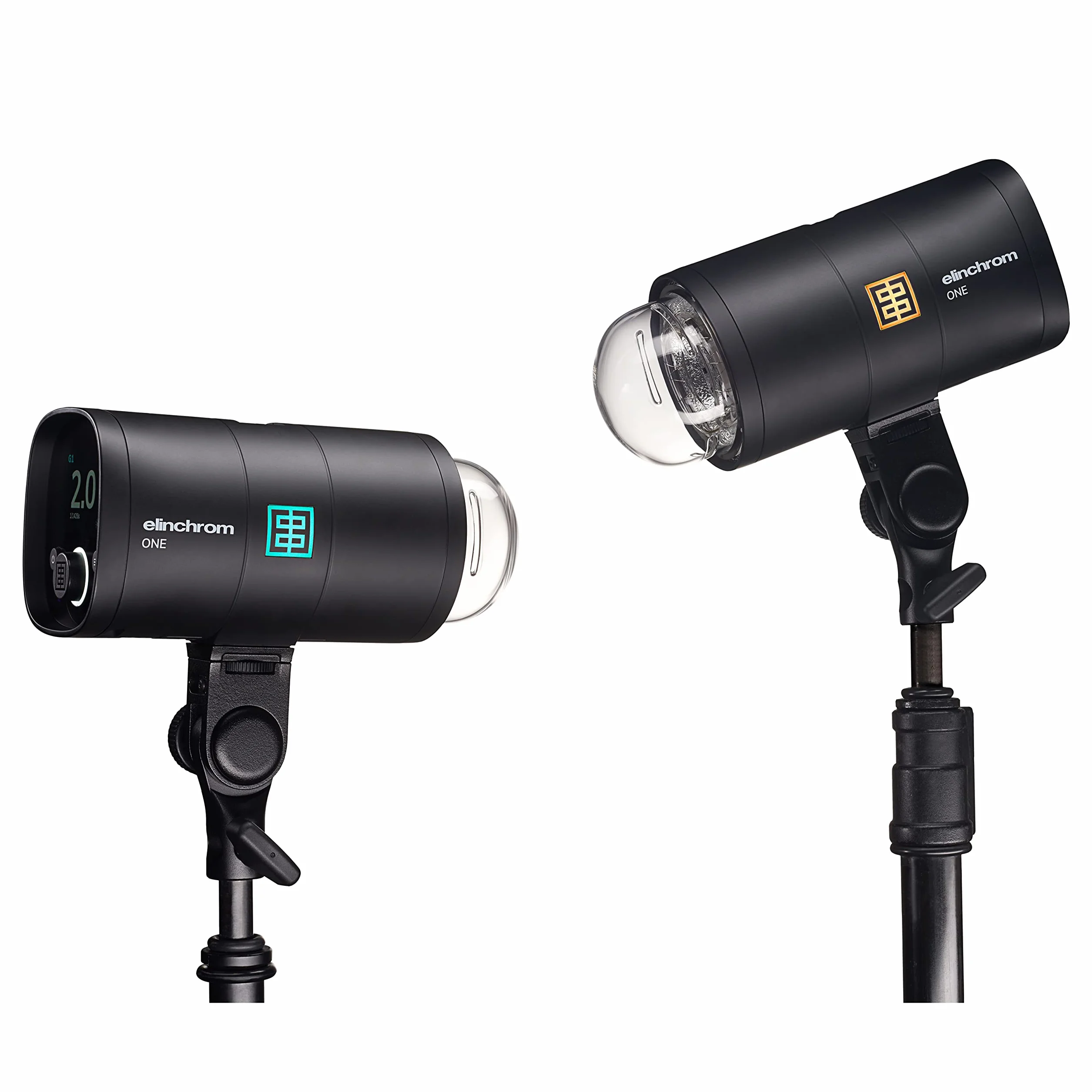 Elinchrom ONE – zewnętrzna lampa błyskowa do profesjonalnej fotografii, podwójny zestaw, 20931.2, czarny