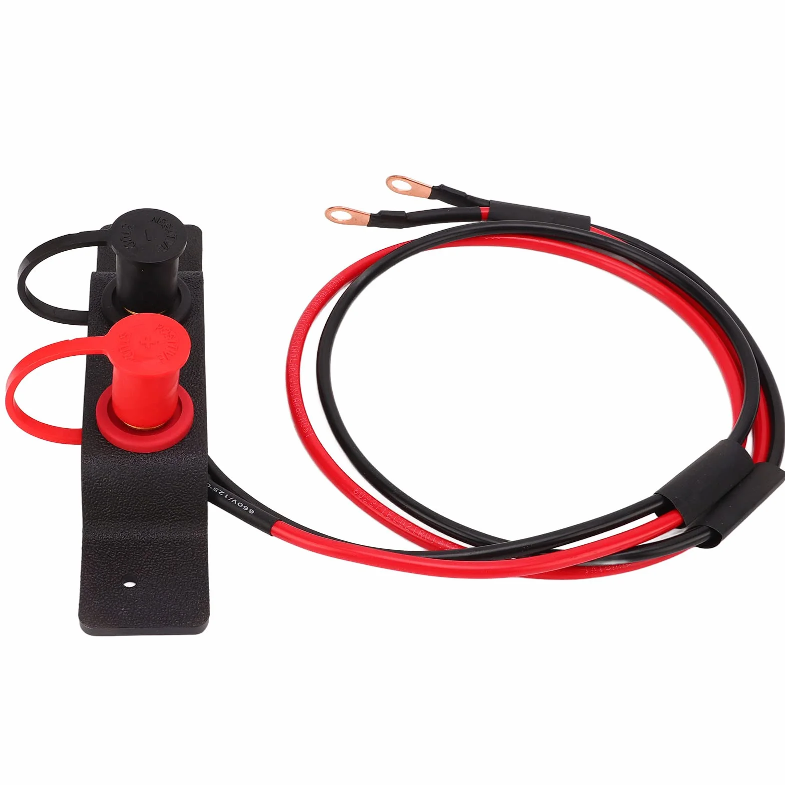 Wakects Zestaw do Przenoszenia Akumulatora Podstawa z PCV Zestaw do Przenoszenia Zacisków Akumulatora 1,2 M Kabel z Rdzeniem Miedzianym o średnicy 4,0 Mm Słupek Skokowy ładowania Pod maską dla
