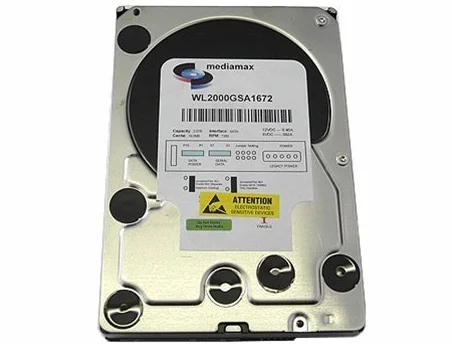 White Label 2 terabajty (2 TB) 16 MB Cache 7200 RPM SATA2 3,5 cala wewnętrzny dysk twardy do komputera stacjonarnego, Mac, CCTV DVR, NAS) - z roczną gwarancją