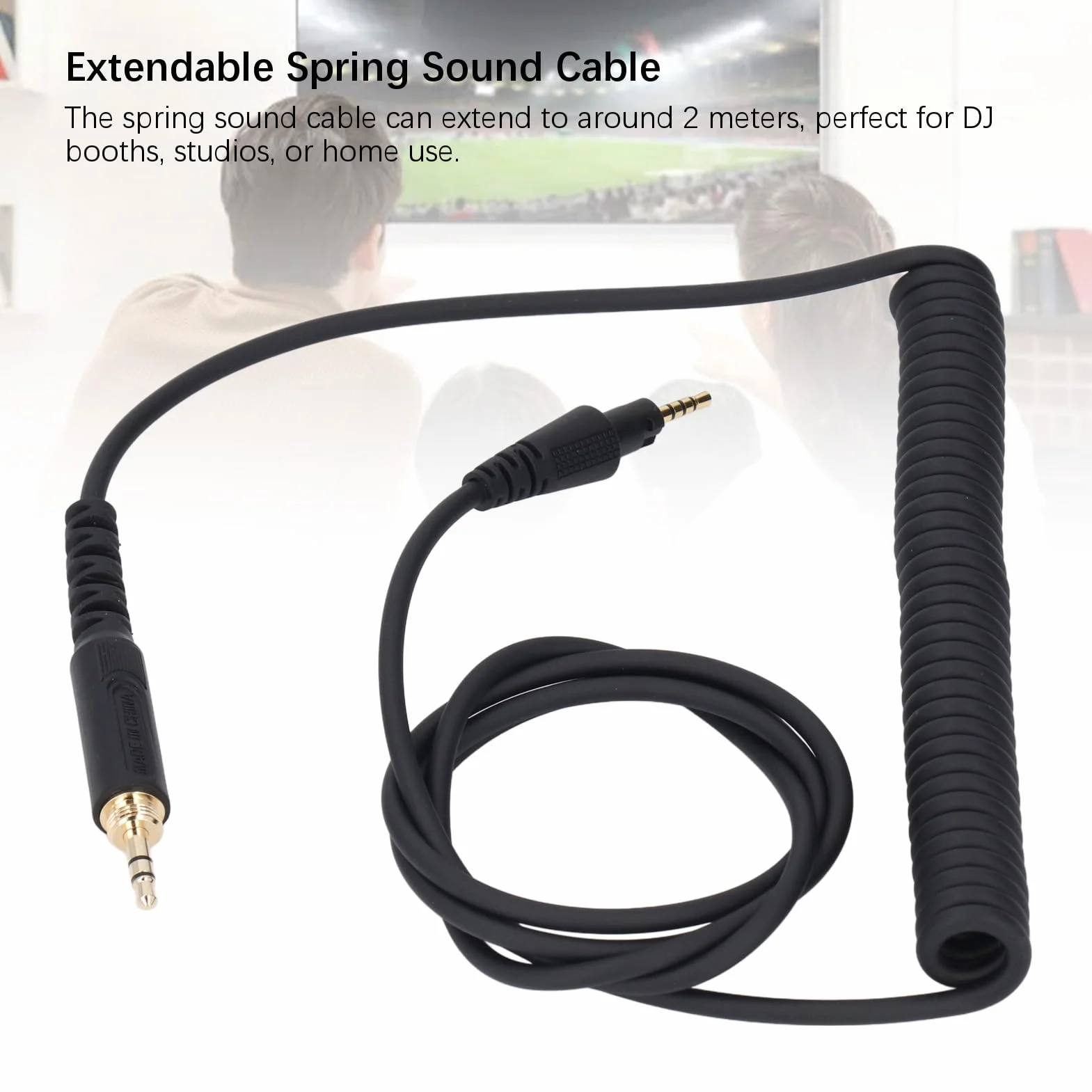 Zamienny Kabel Audio do Słuchawek DJ HDJ-CUE1 HDJ-CUE1BT HDJ-X5 HDJ-X7 HDJ-S7, Wtyczka 3,5 MM/6,35 MM do Wtyczki 2,5 MM Kabel do Aktualizacji Sprężyny Słuchawek (1,2 M-2 m)