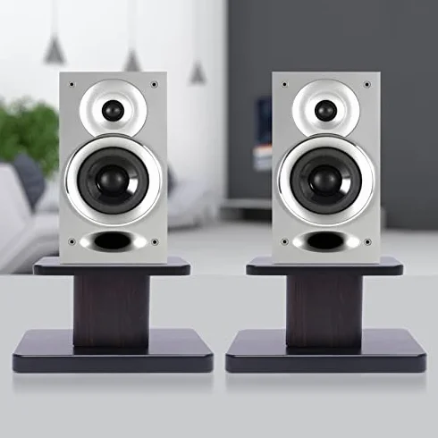Drewniane stojaki na głośniki, uniwersalny mały stojak na głośniki do kina domowego, stojak na książki HiFi, głośnik podłogowy dla lepszego słuchania dźwięku