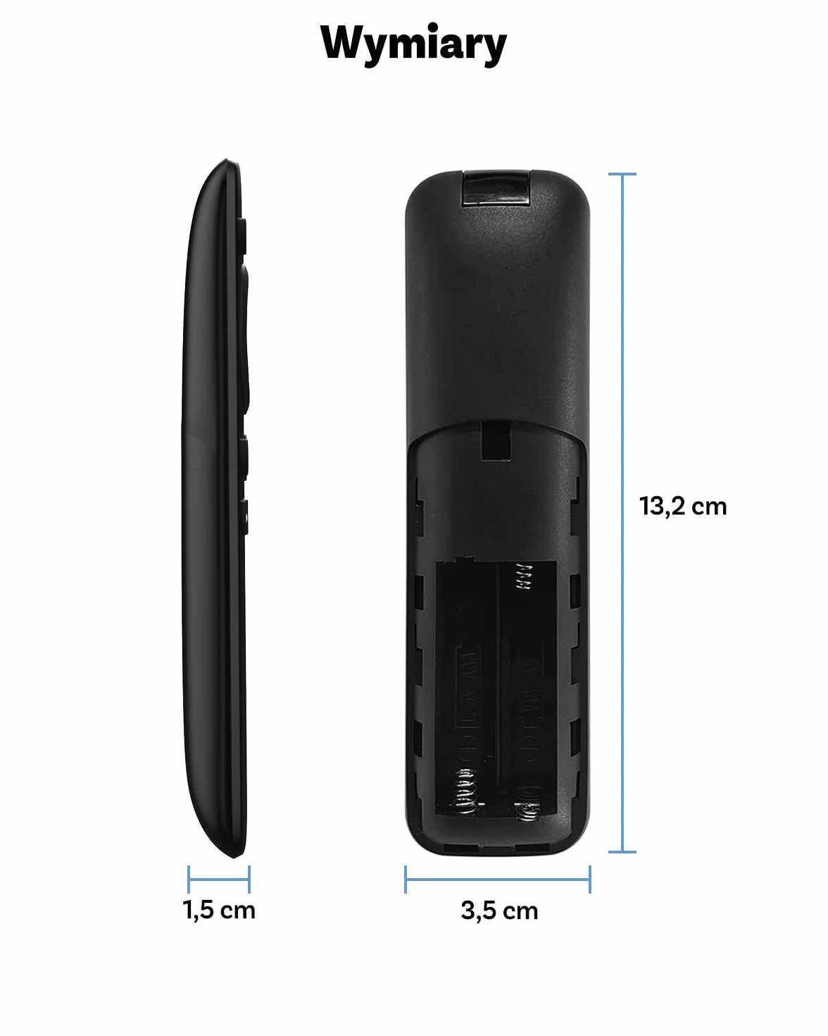 Ottocast Bezprzewodowy Pilot do CarPlay AI Box, Bluetooth Air Mouse pilot kompatybilny z OttoAibox I3, P3, P3 Lite, Play2Video Pro, Łatwa instalacja Plug & Play