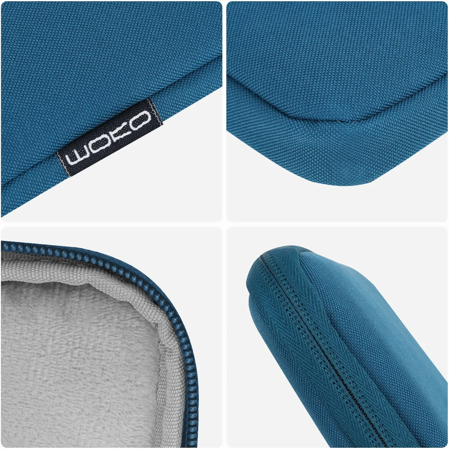 MoKo 9-11 Inch Tablet Sleeve Bag Carrying Case Fits New 11-inch iPad Pro M4/iPad Air M2 2024, iPad Air 5/4/3 10.9"/10.5", iPad Pro 11 M2, iPad 10th 10.9, iPad 9/8th Gen 10.2,Tab S8/S9 11",Peacock Blue
