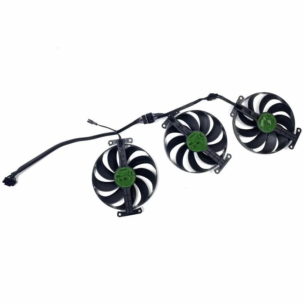 90 mm CF9010U12D CF1010U12S T129215BU 7PIN RTX3070 GPU Cooler dla ASUS dla Geforce RTX 3070 3060 Ti Megalodon wentylator do gier części laptopa (ABC)