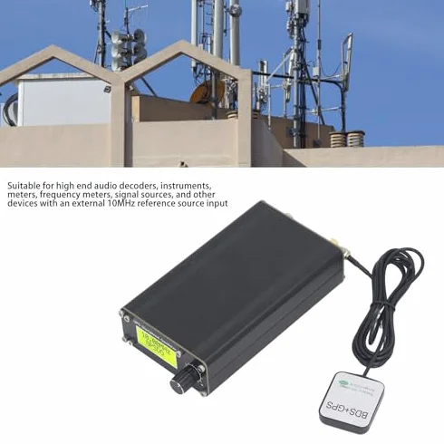 Przenośny Oscylator Zdyscyplinowany GPS Zegar GPSDO OCXO 10 MHz Wyjście Fali Prostokątnej DC12V dla Instrumentów