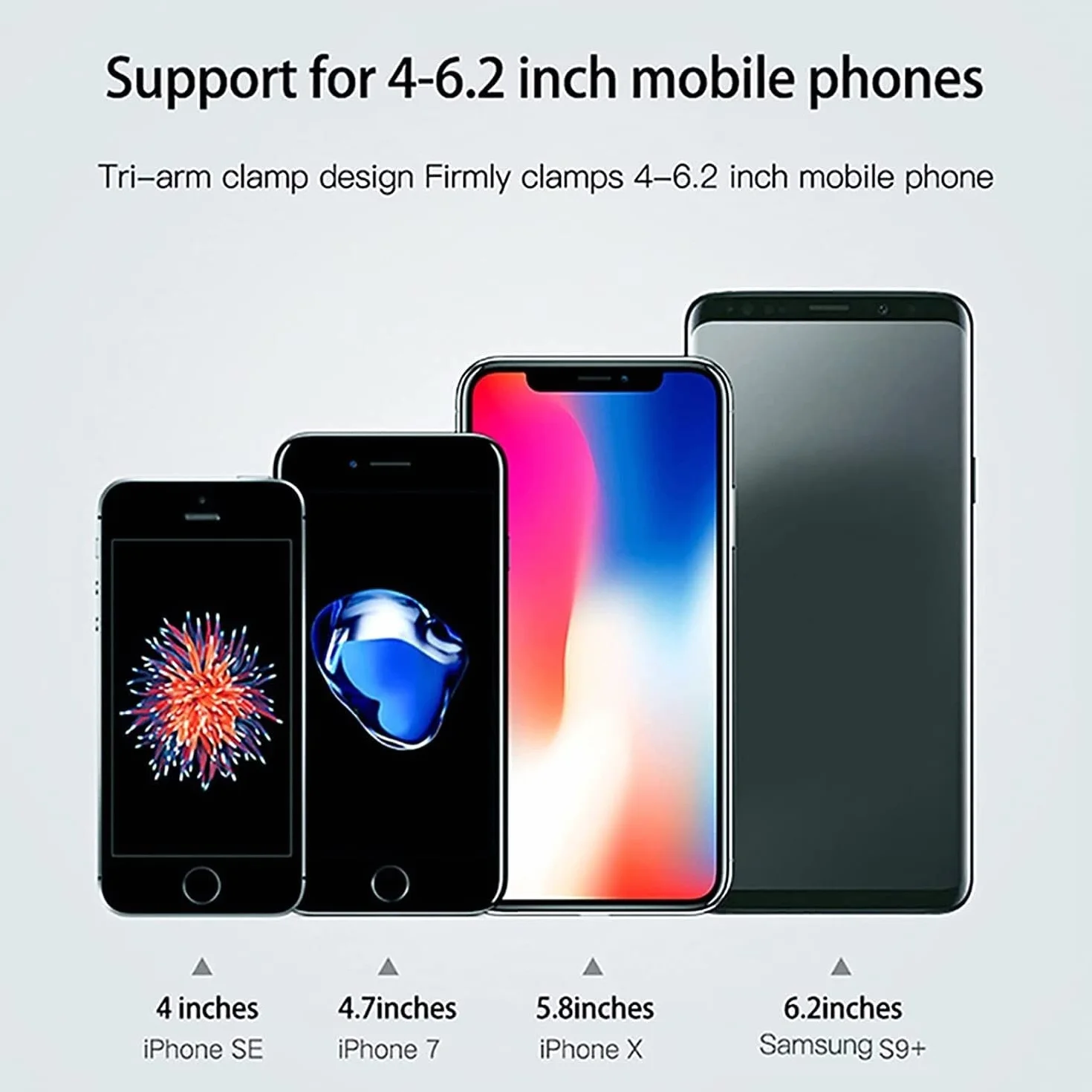 Uchwyt na Telefon Komórkowy Stojak na telefon Gravity Uchwyt na telefon Auto Lock Car Metal Gravity Stojak na telefon komórkowy Uchwyt Samochodowy(Black)