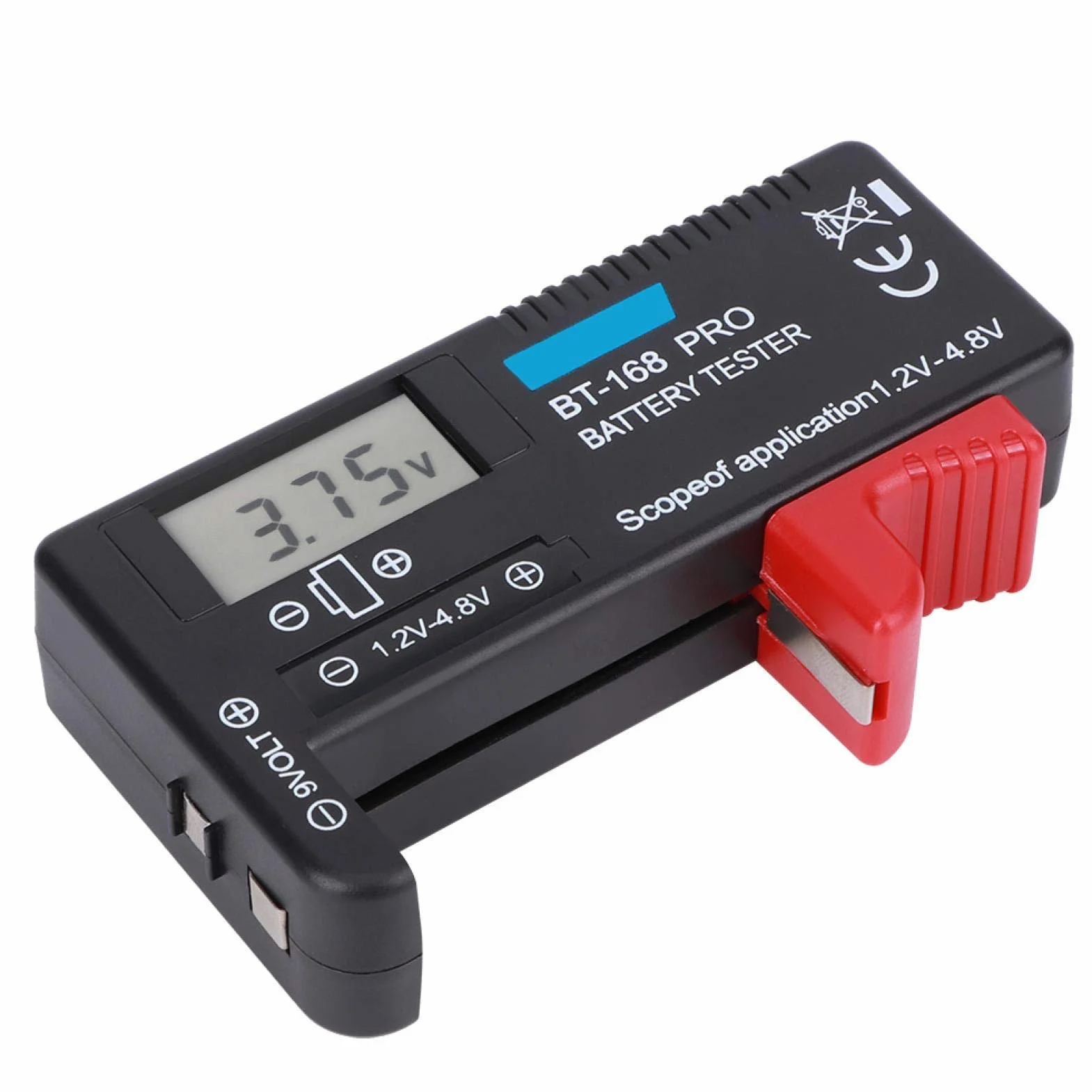 Cyfrowy tester baterii BT-168 PRO do akumulatorów 1,2-4,8 V i 9 V