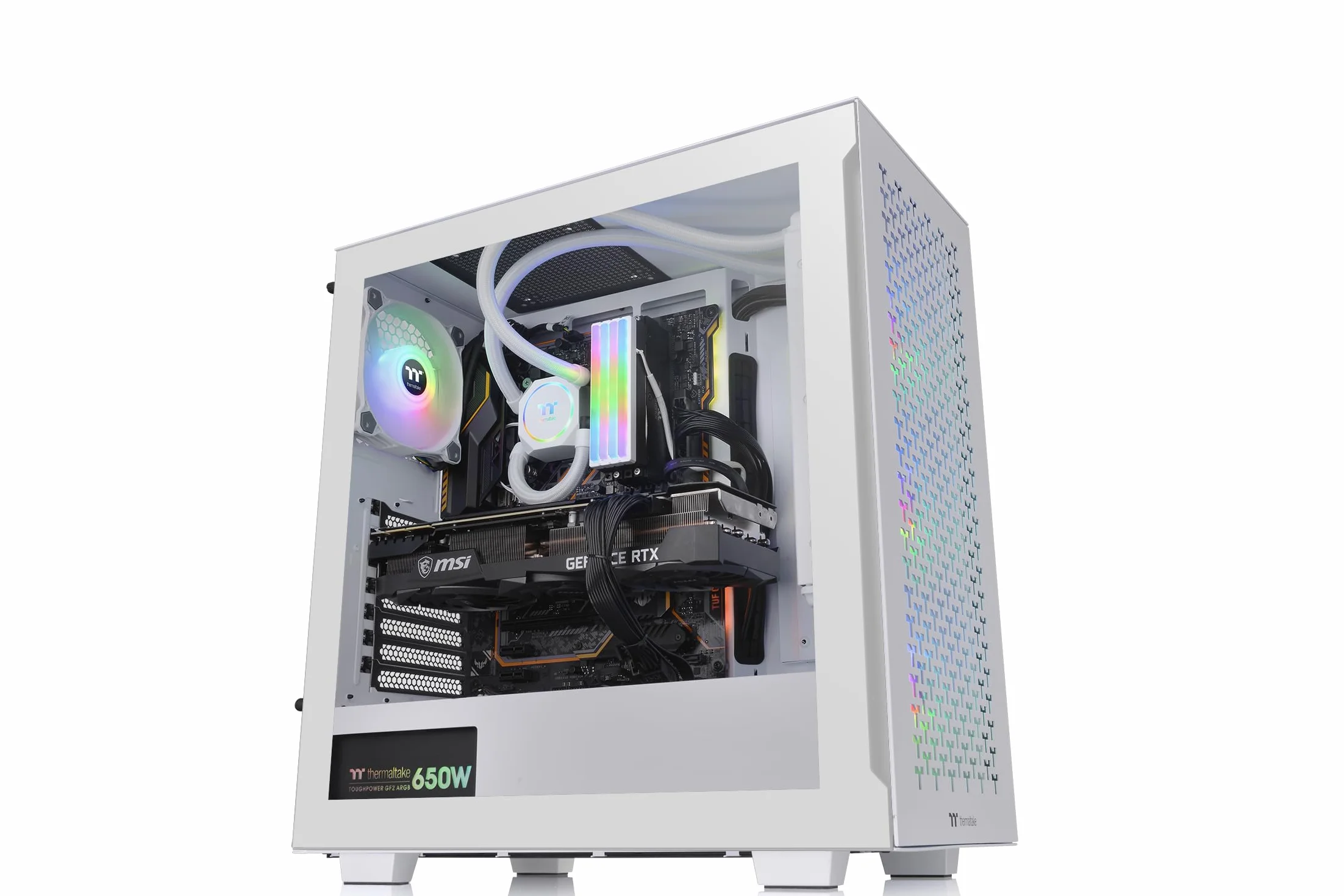 PC- Case Thermaltake V350 TG ARGB Air Snow