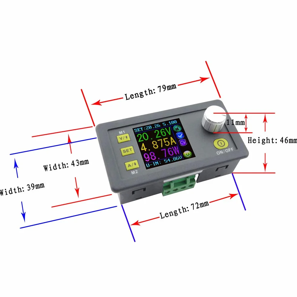 DPS5005 komunikacja USB 50 V 5 A stały prąd napięcia step-down moduł zasilania napięcie napięcie konwerter woltomierz