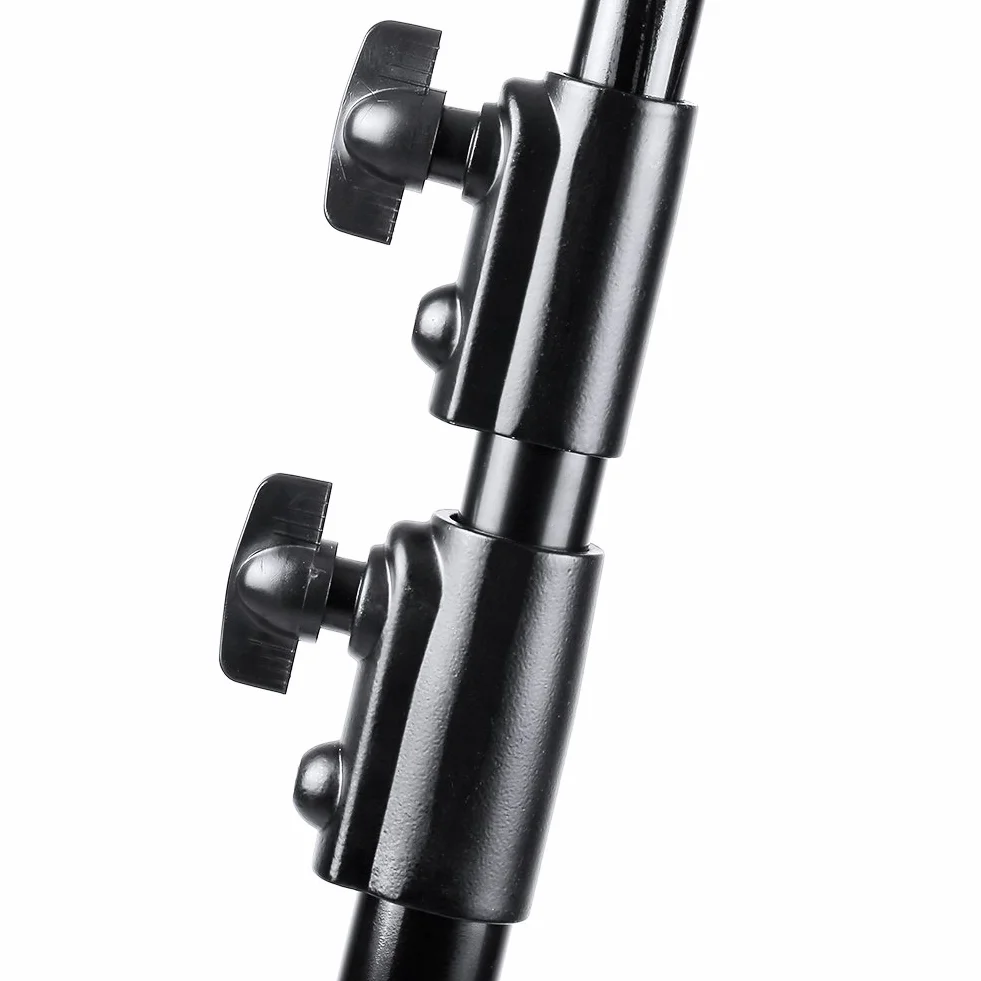 NEEWER PRO 260 cm sprężynowe wytrzymałe stojaki oświetleniowe do studia fotograficznego ze śrubą 1/4" i trzpieniem 5/8 do oświetlenia wideo, portretu i fotografii (2 sztuki)