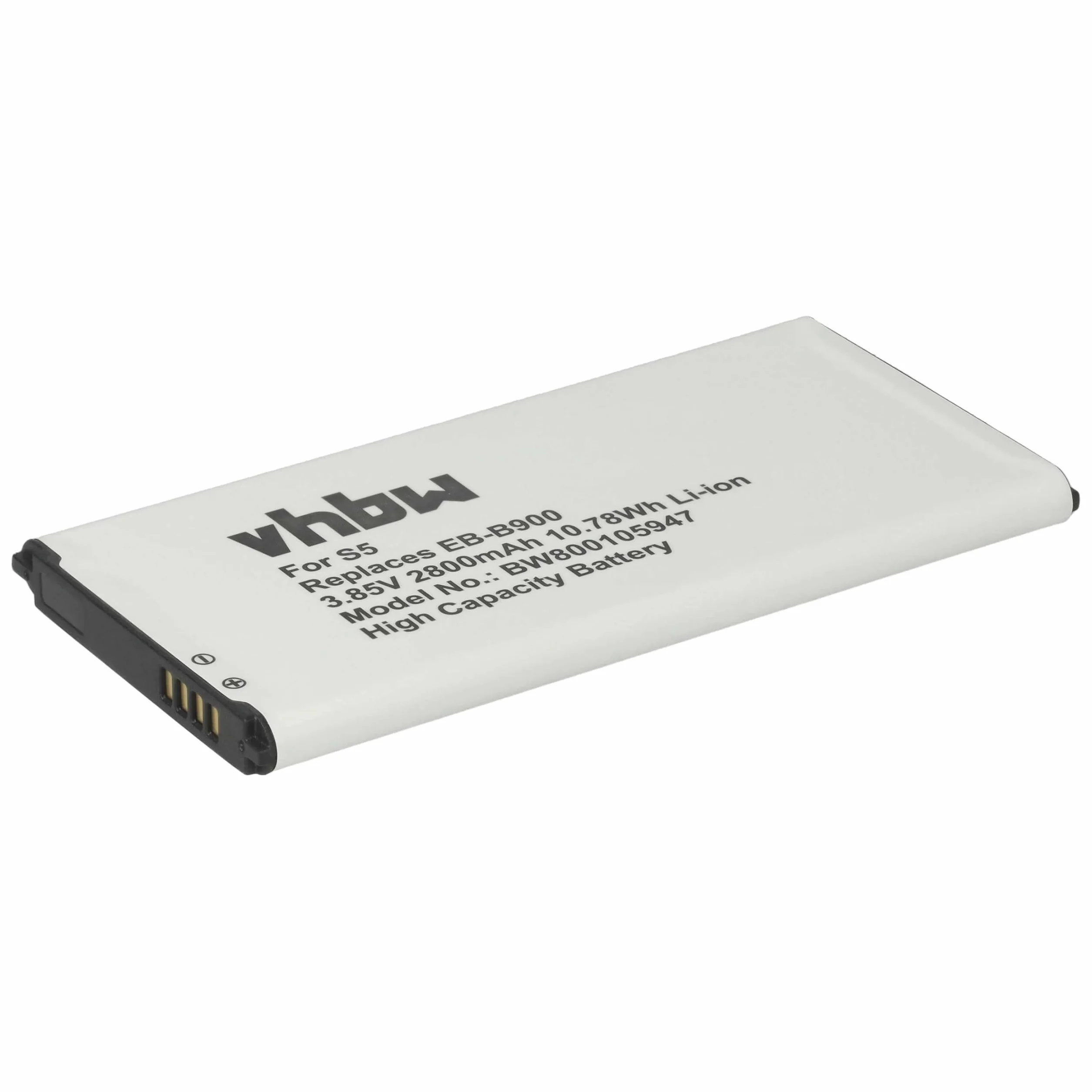 vhbw akumulator litowo-jonowy 2800 mAh (3,85 V) do telefonu komórkowego, smartfona Samsung Galaxy S5 Neo, S5 Plus, SM-G9006V, SM-G9008V, SM-G9009D, SM-G900A jak EB-B900.
