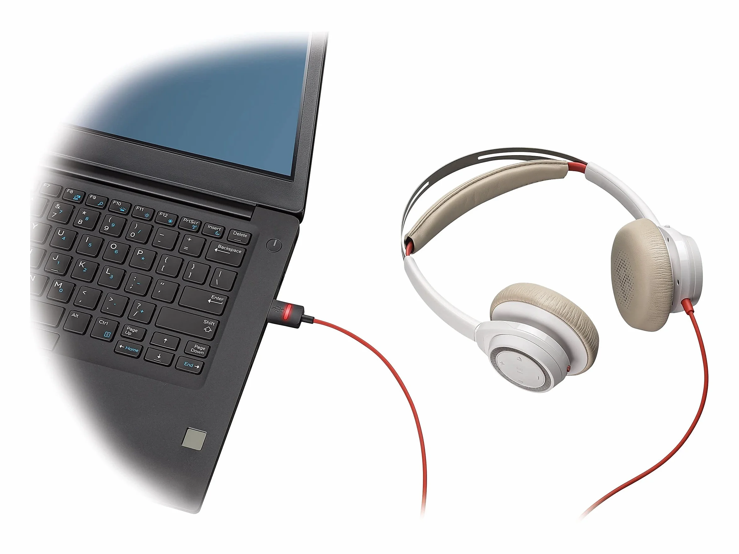 Plantronics Zestaw słuchawkowy Blackwire C7225 binaural/Stereo USB ANC, biały