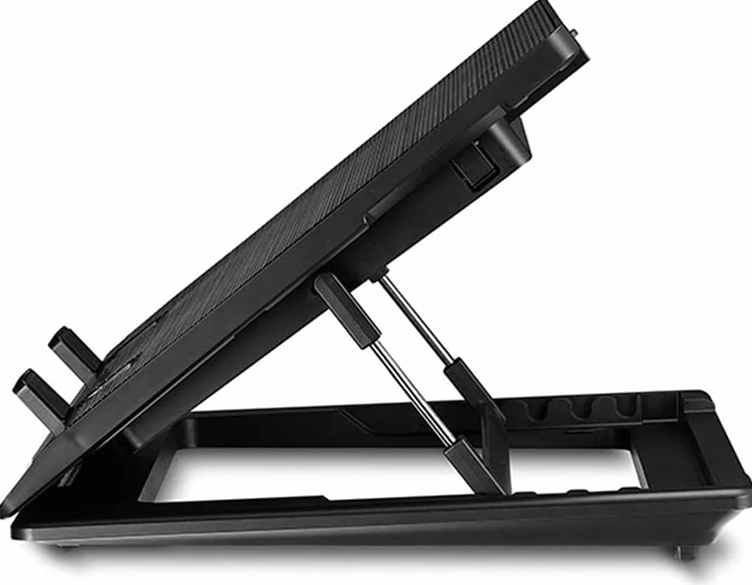 Podstawka Chłodząca Stabilny Ultra-cienka Podkładka Chłodząca Do Laptopa Regulowana 160mm Cichy Wentylator Podstawa Chłodnicy Notebooka 0-15 Cali Cichy Biurko