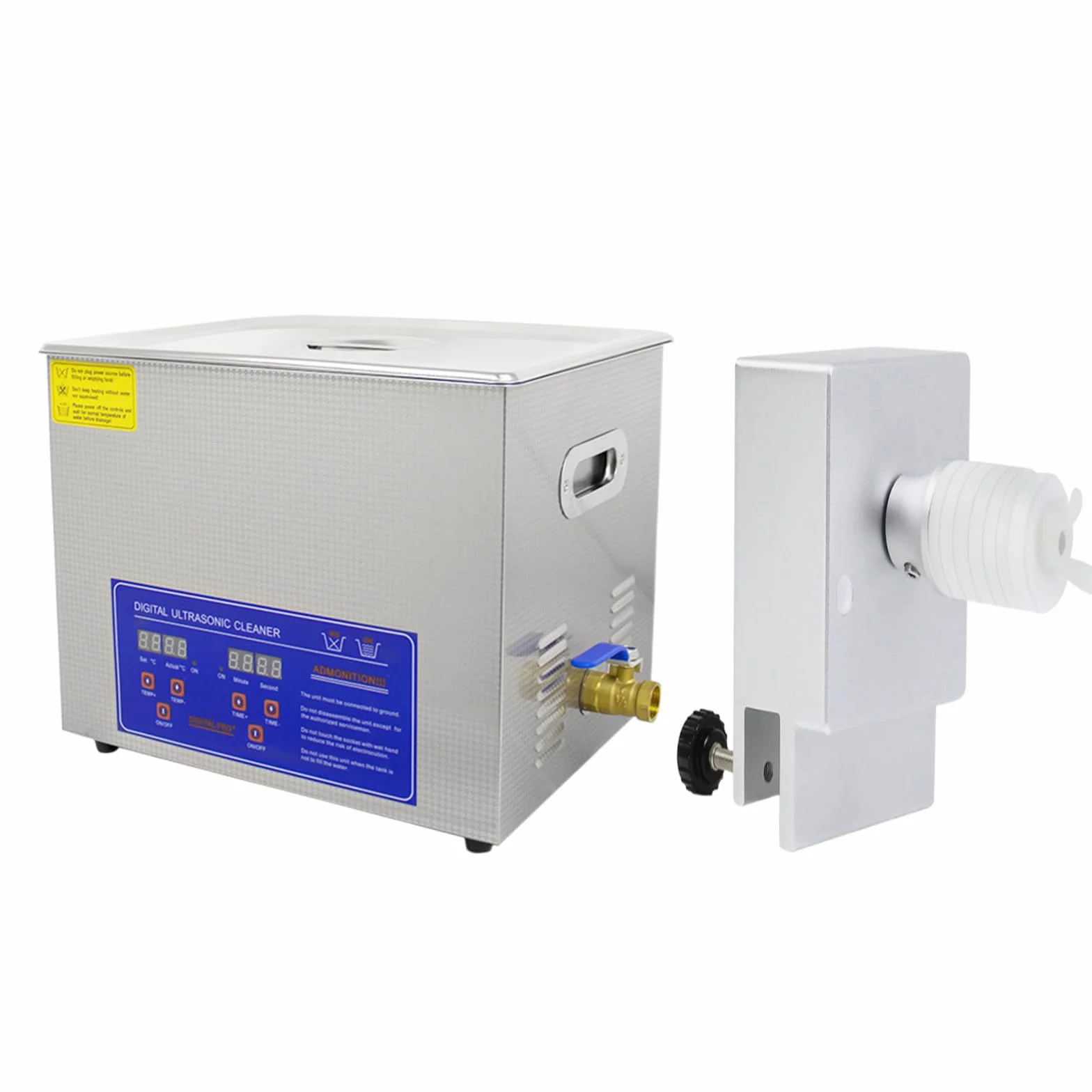 Środek czyszczący - Środek do czyszczenia płyt winylowych 6,5 l, Środek czyszczący Sonic, Maszyna kawitacyjna z zegarem analogowym i podgrzewaczem do czyszczenia gaźnika