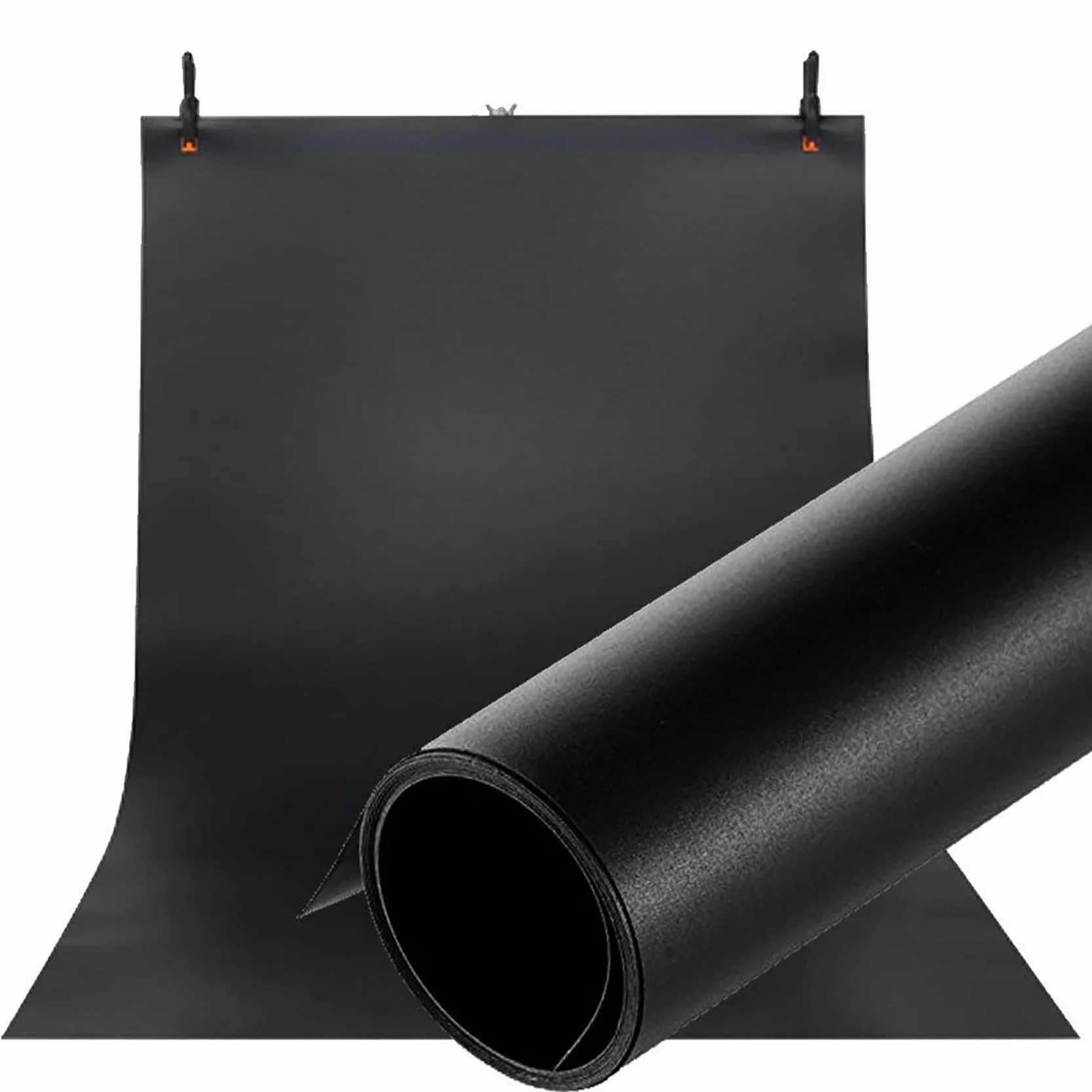 Selens 120 x 300 cm, czarne tło z PCW, tło fotograficzne, wodoodporne, gładkie, czarne, do zdjęć, kosmetyków, artykułów spożywczych, studio, półmatowe, błyszczące, fotograficzne