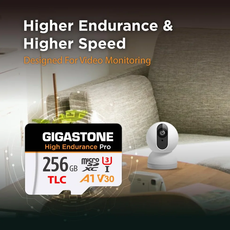 5 lat bezpłatnego odzyskiwania danych: karta Micro SD GIGASTONE 256 GB, wysoka wytrzymałość serii Pro, prędkość do 100 MB/s, kompatybilna z REDTIGER ROVE VIOFO VANTRUE PRUVEEO ARIFAYZ Dash Cam