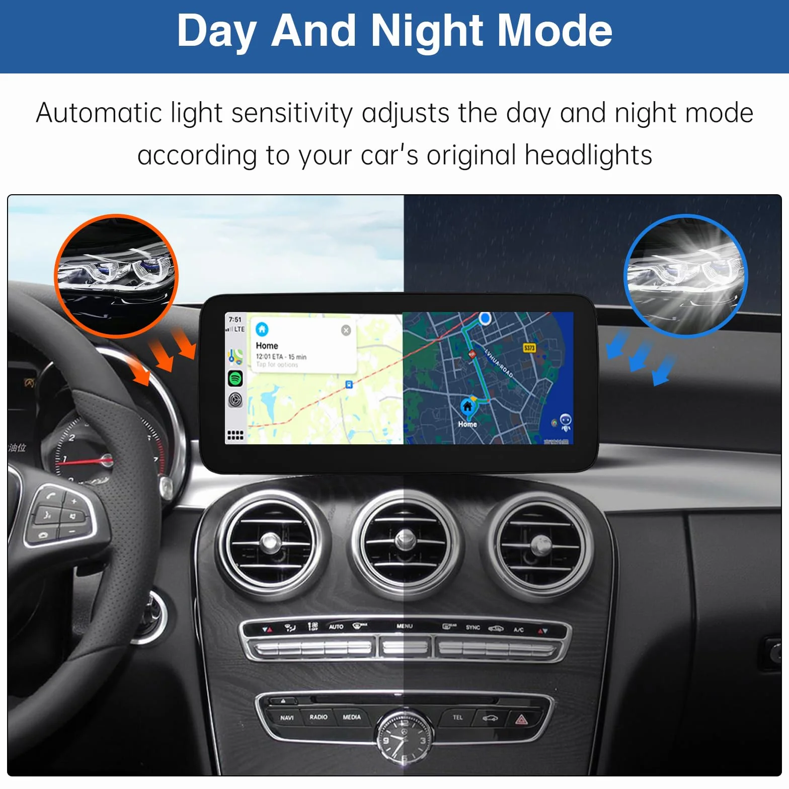 Road Top Radio samochodowe 12,3 cala Draadloze CarPlay Android Auto Touch Screen voor Mercedes Benz C GLC V Klasse W205 W447 2016-2018 Jaar met NTG5.0, Ondersteuning Mirrorlink | W205 W447 z NTG5.0/5.1/5.2 (2016-2018), ekran dotykowy Linux z ultrawąskim,
