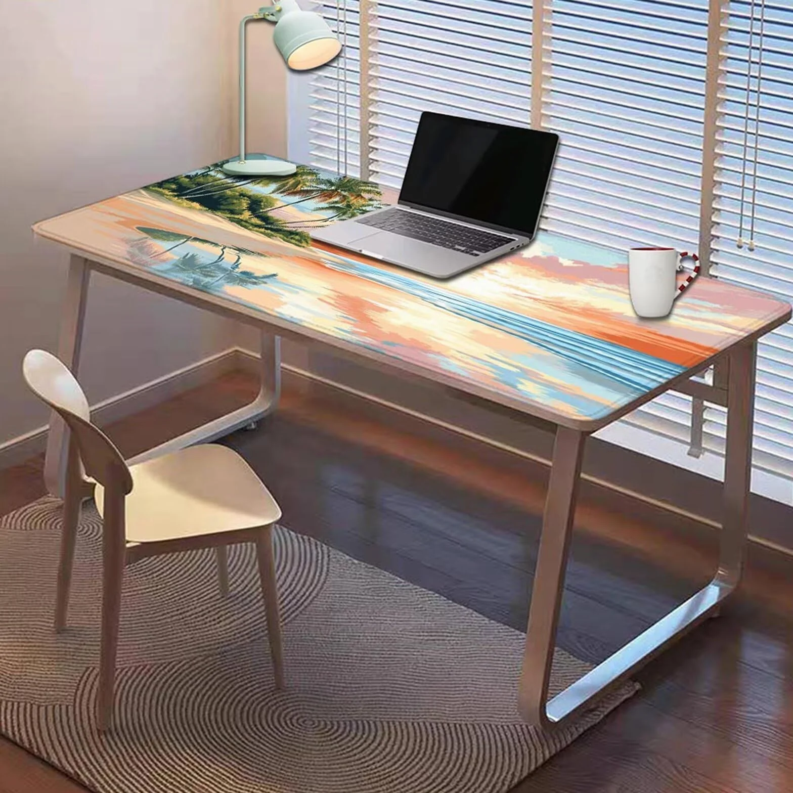 Gamingowa podkładka pod mysz 1200 x 600 x 3 mm, XXL, wodoszczelna, odporna na ścieranie, z przyszytymi krawędziami, podkładka na biurko, poprawia prędkość i precyzję, pod laptopa, komputer, wzór