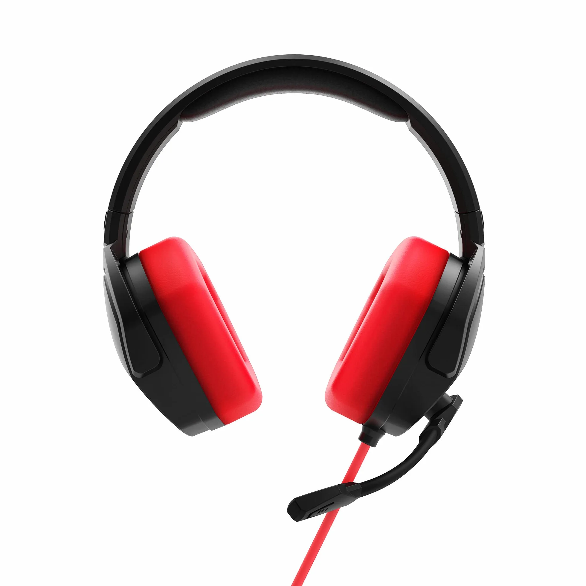 Energy Sistem ES Gaming Headset ESG 4 Surround 7.1 Red Zestaw słuchawkowy Gamer Kaski na PC z wkładkami LED (LED, dźwięk przestrzenny 7.1, Skórzane wkładki douszne)- Czerwony