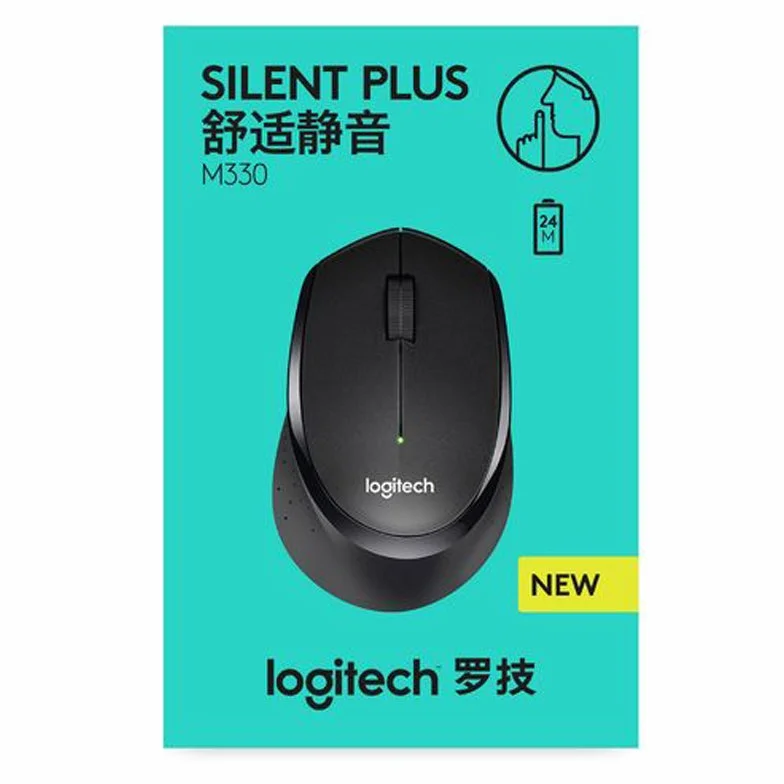 Logitech Mysz bezprzewodowa M330 SILENT PLUS - czarna