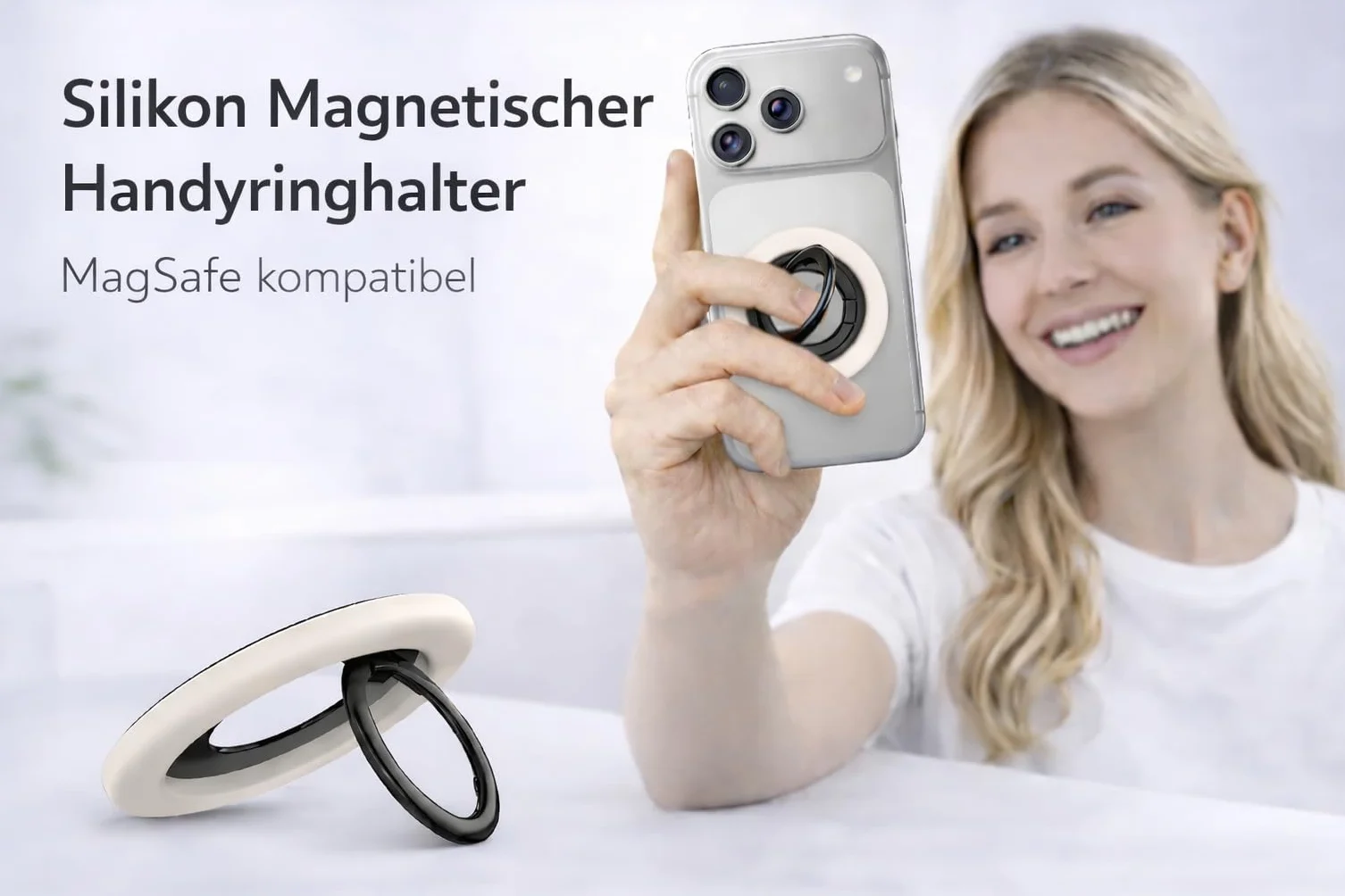 Magnetyczny uchwyt pierścieniowy na telefon AMAYO do MagSafe iPhone 15 Pro Max 14 13 12