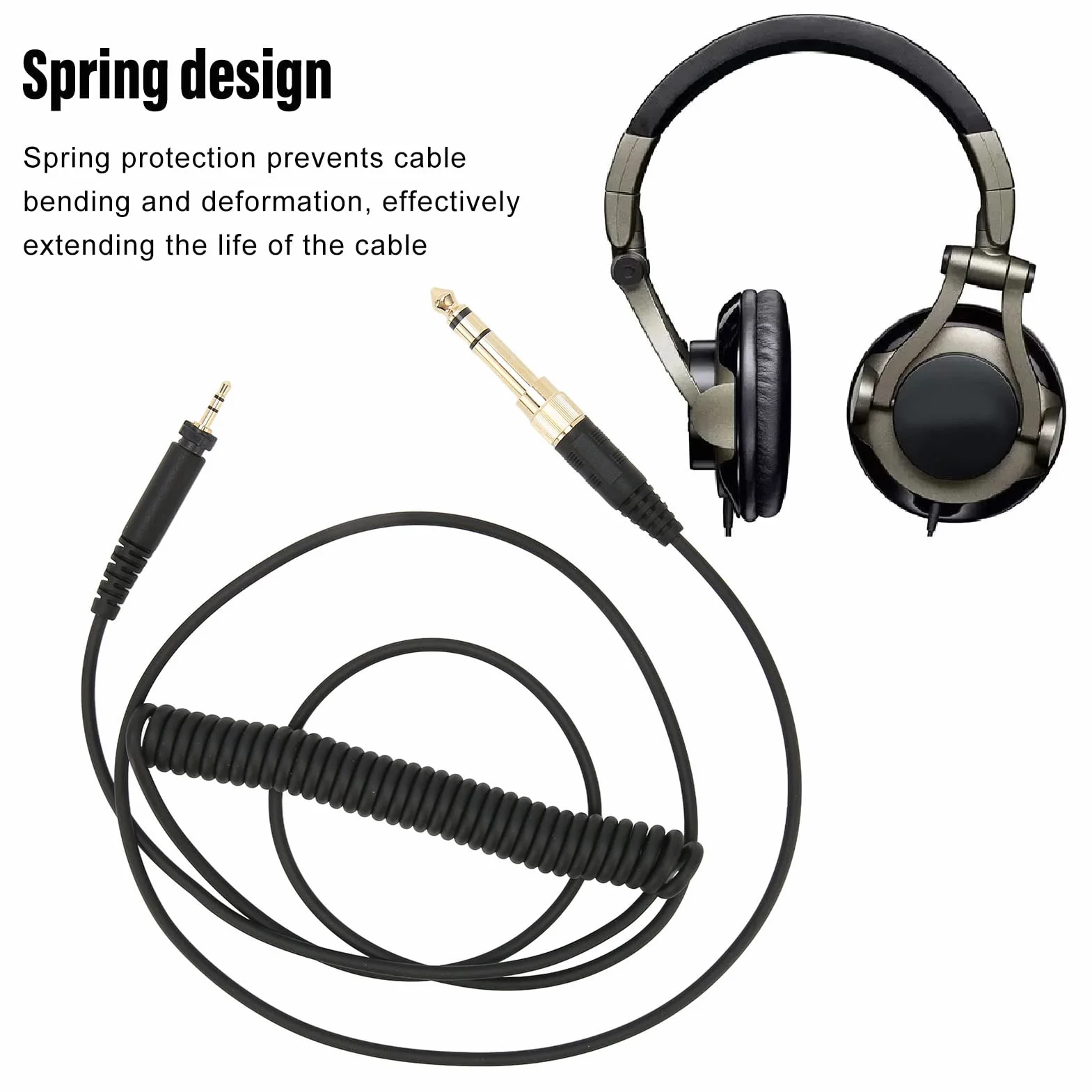 Vbestlife Wymienne słuchawki audio Upgrade-Hi-Fi kabel stereo do SRH840 SRH940 SRH440 SRH750DJ, 4,3 stopy