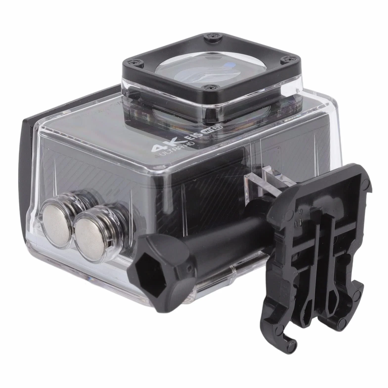 Kamera Sportowa 4K 24M HD, Podwodna Wodoodporna Kamera Sportowa 98FT / 30M Wbudowany Pilot WiFi i Interfejs HDMI, Kamera do Nurkowania ze Stałymi Akcesoriami EIS, do Jazdy na Rowerze, Pływania, Nurkow