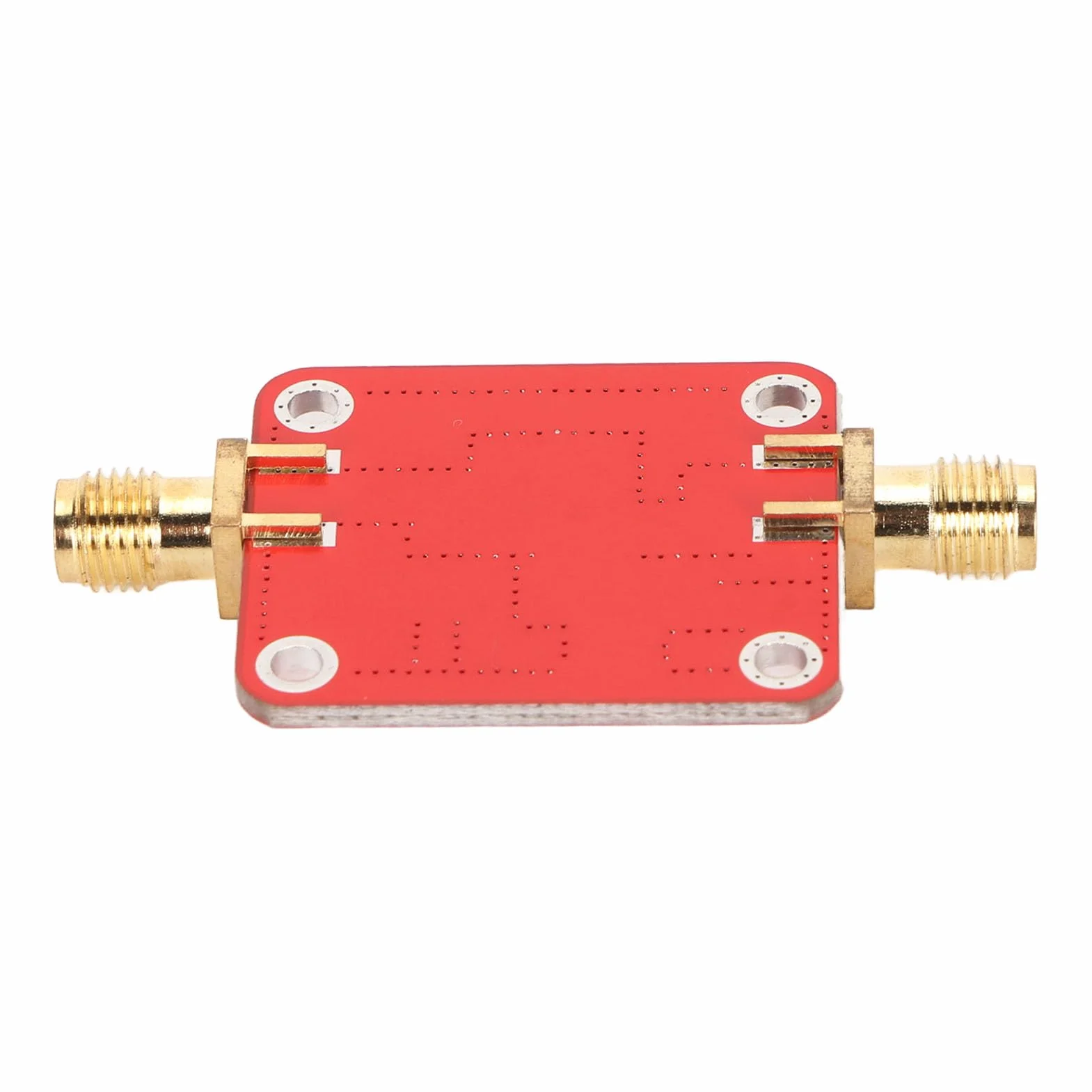 Wzmacniacz Szerokopasmowy RF 10 KHz–100 MHz, Wysokie Wzmocnienie, Niski Współczynnik VSWR, Napięcie +12 V i Prąd 30 MA, Wyjście P-1 10 DBm, Konstrukcja Bez Dławików, materiał