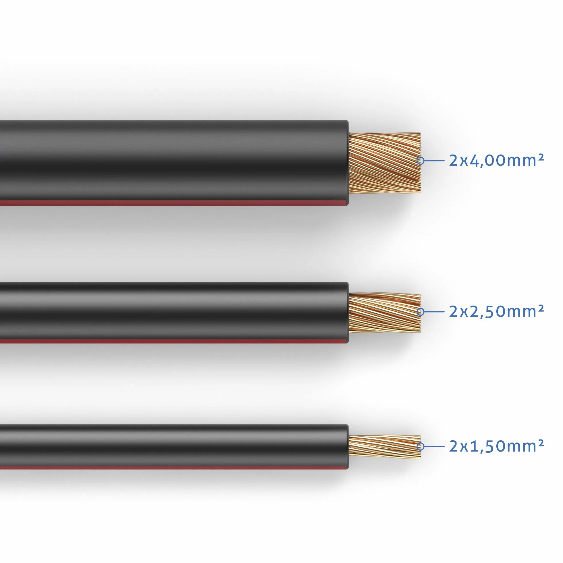 PureLink Kabel głośnikowy OFC 2 x 4,00 mm² 0,20 mm, 50,0 m, kabel miedziany z czystej miedzi do głośnika HiFi głośników subwoofera, kabel audio z oznaczeniem polaryzacji, czarny