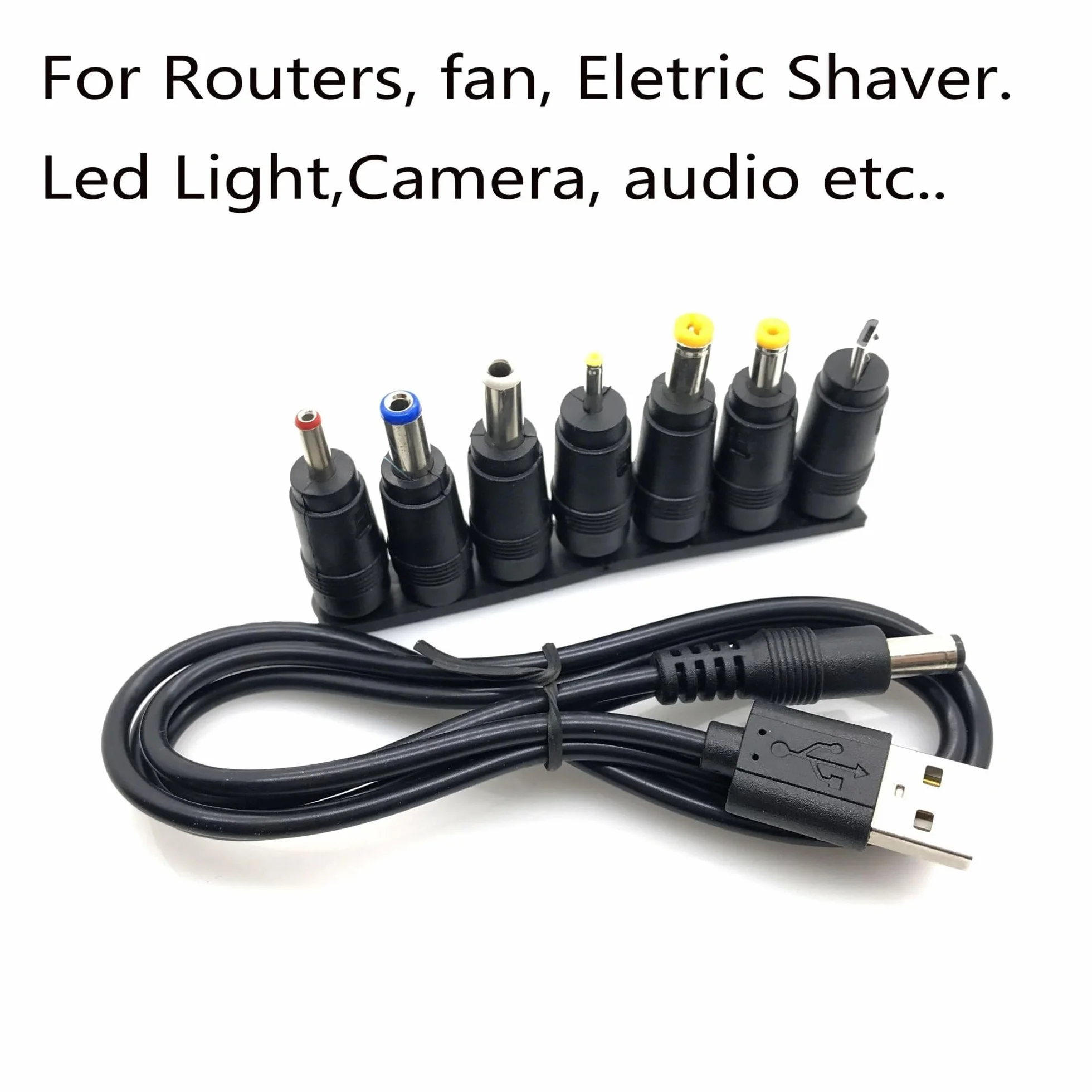 USB DC 5,5 x 2,1 mm uniwersalny kabel ładujący router wentylator głośnik