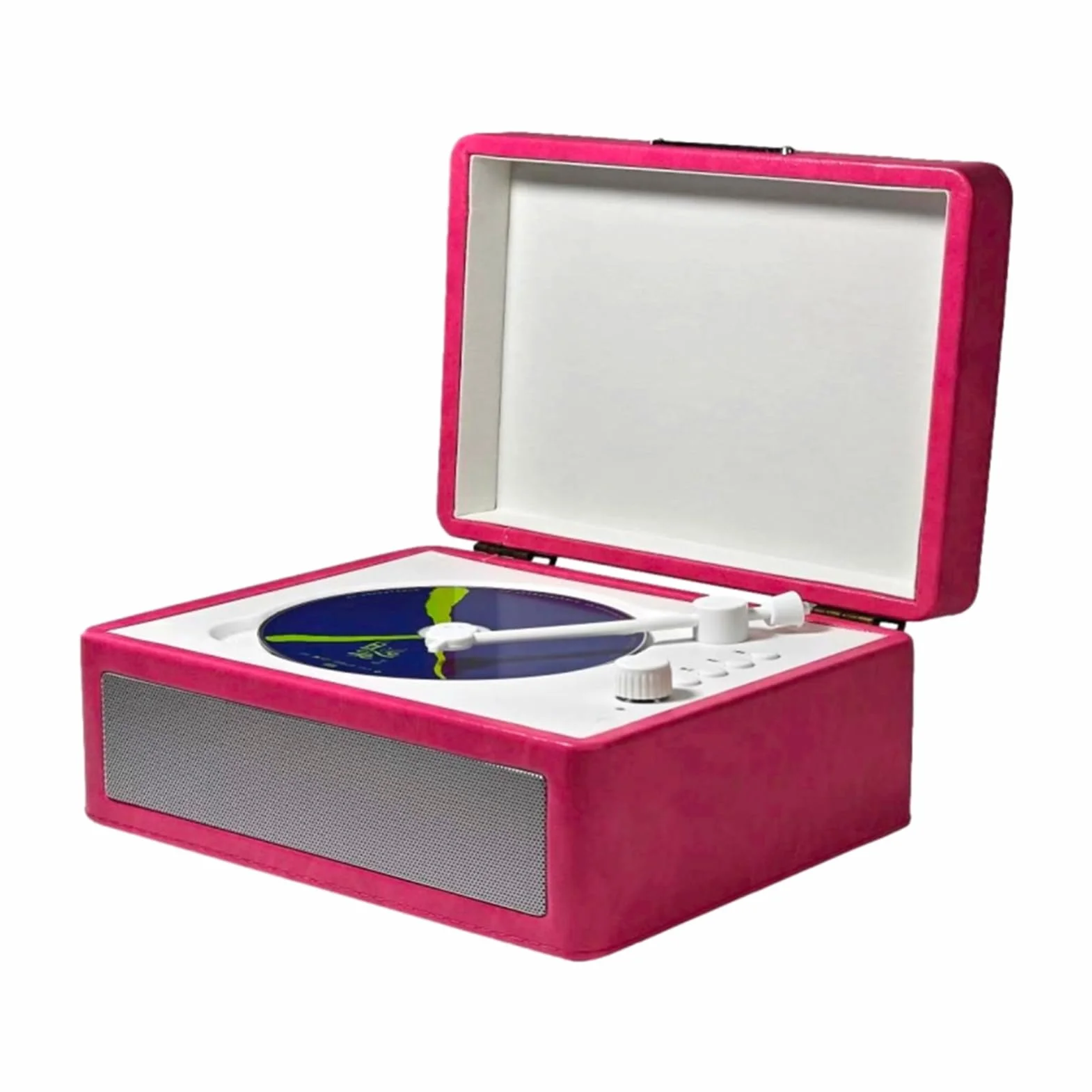 Odtwarzacz CD, Odtwarzanie Z Dysku USB Odtwarzacz Retro CD Z możliwością Wkładania Płyty w Kształcie Tacy dla Entuzjastów Muzyki i Kolekcjonerów (TIKATARERdu9yzxr5s6-P)