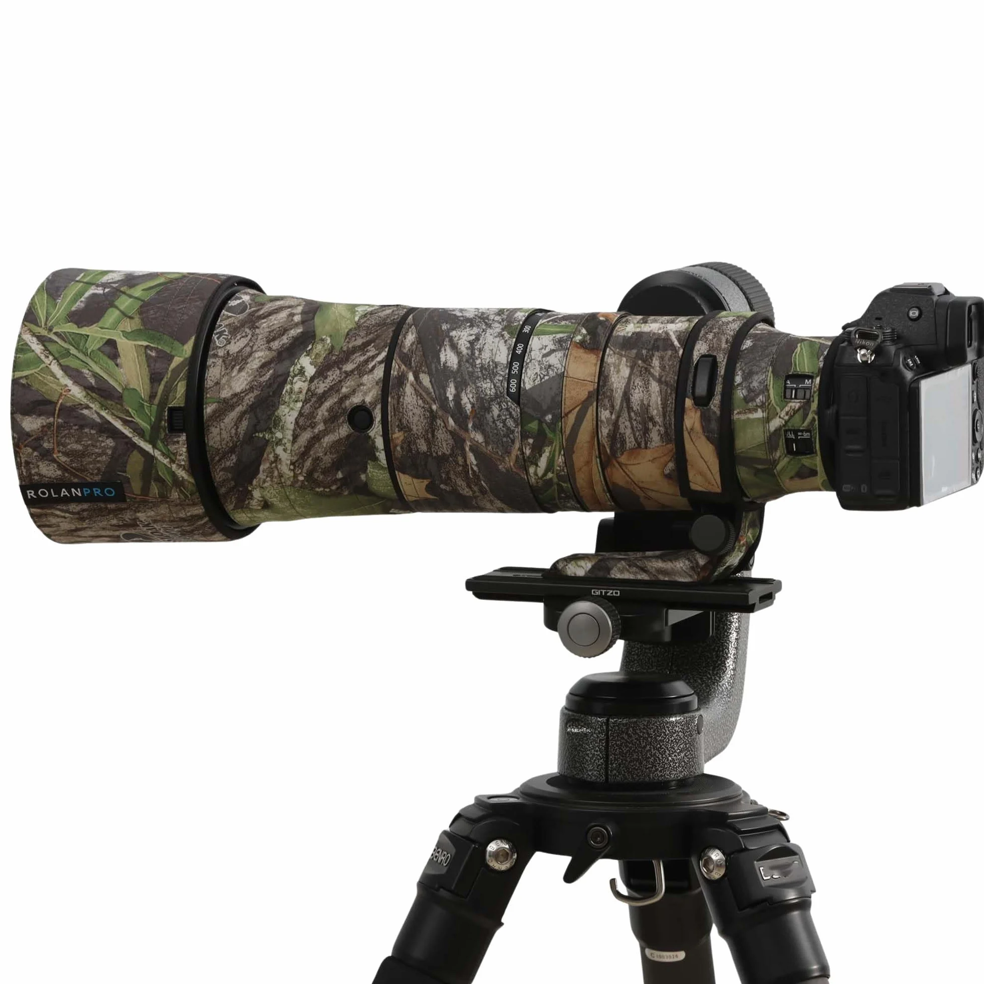ROLANPRO Wodoodporny Płaszcz Ochronny kompatybilny z Nikon Z 180-600mm f/5.6-6.3 VR, Kamuflażowa Osłona Obiektywu na Deszcz Fotografia Ptaków, #17 Dżungla