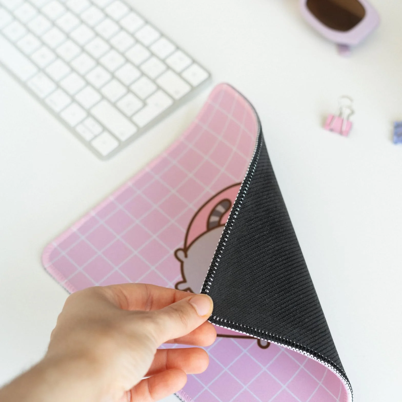 Grupo Erik Pusheen Mouse Pad | Non-Slip Rubber Base & Waterproof Gaming Mat | Pusheen Gifts | Pink Mat | Small Merch