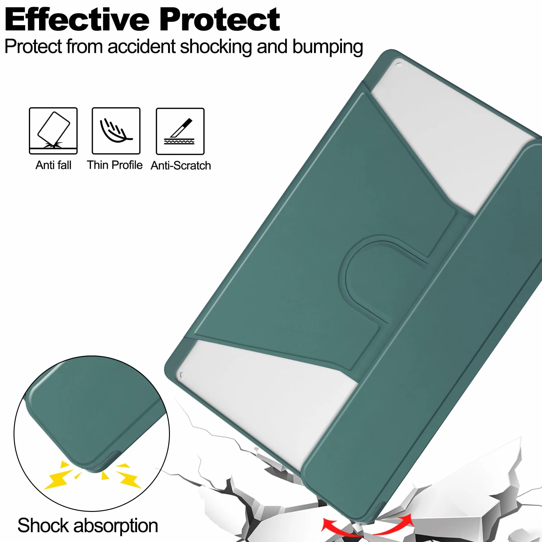 Etui z klawiaturą do tabletu Xiaomi Redmi Pad SE 11 cali 2023, magnetycznie odłączana bezprzewodowa klawiatura Bluetooth ze smukłą podstawką do tabletu Redmi Pad SE 11 cali(Green)