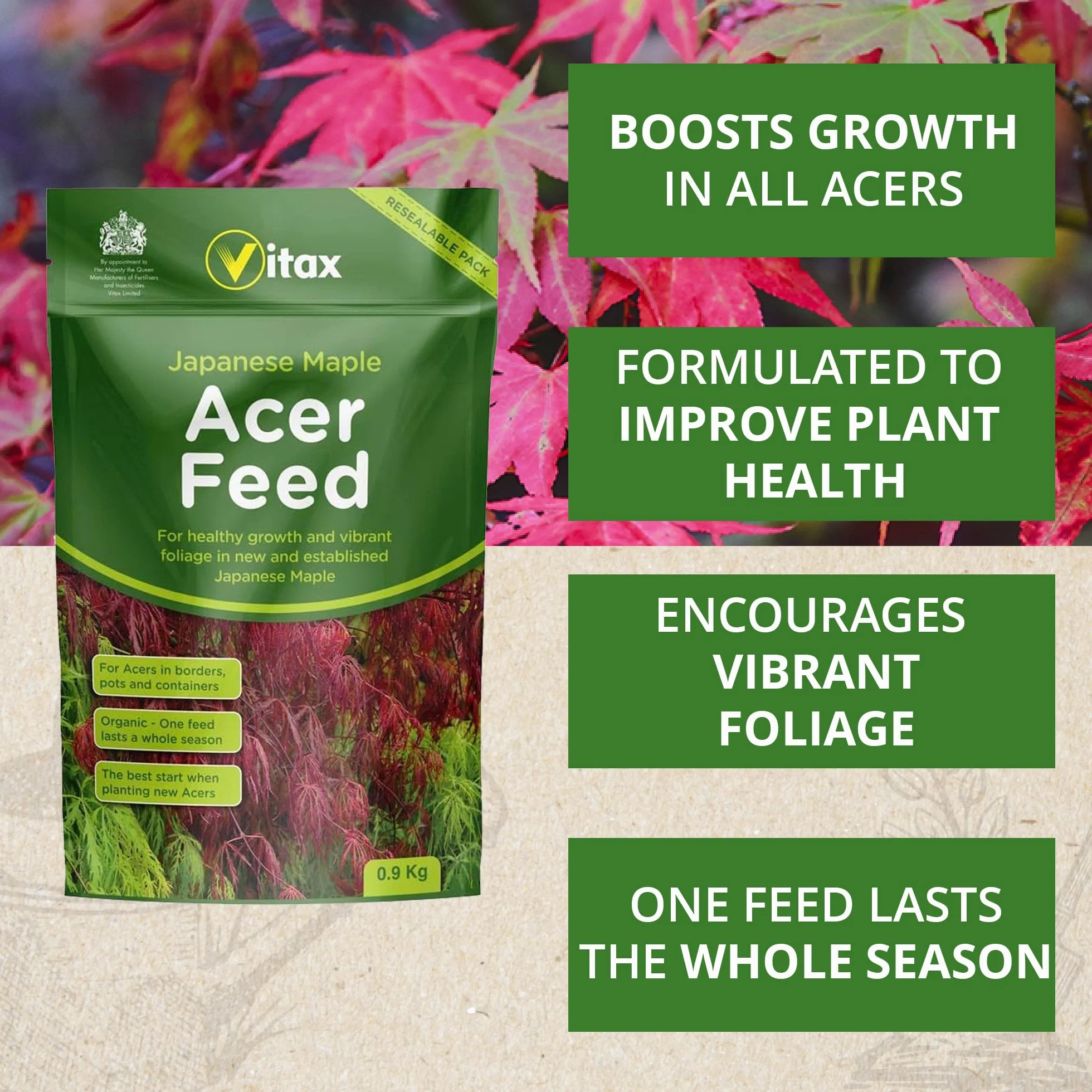 Vitax VTX6AF901 Japoński futerał klonowy Acer Feed 0,9 kg