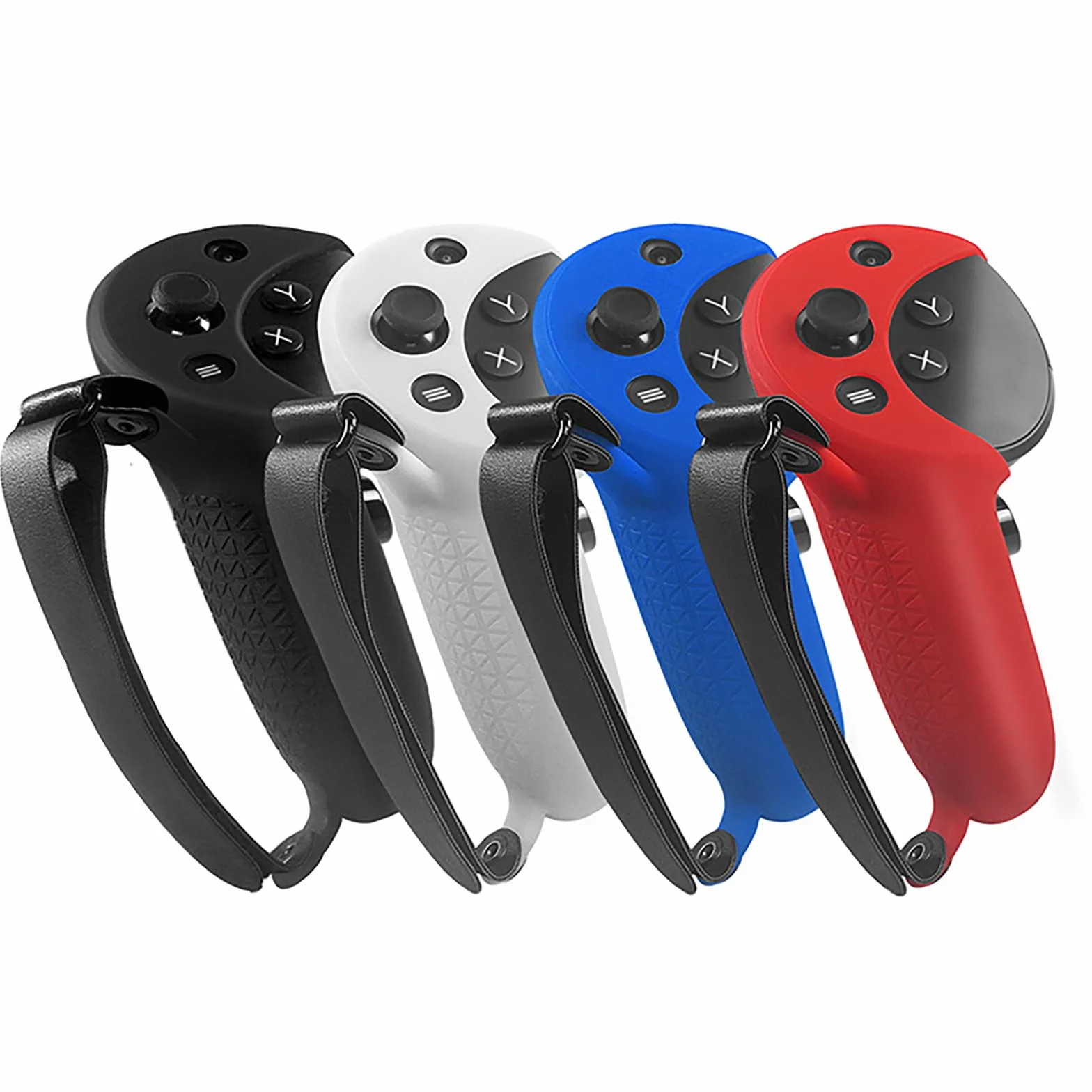 Silikonowa skóra ochronna uchwyt do Meta Quest Pro VR akcesoria z regulowanym paskiem na rękę