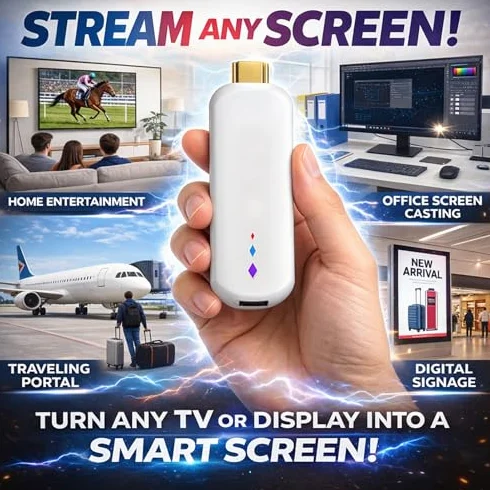 Garsent TV Box z Systemem Operacyjnym Android 14 4K Ultra HD, TV Box 4K z Pilotem Głosowym 2 GB 16 GB, Android Cyfrowy Inteligentny Odtwarzacz Strumieniowy do Podróży Domowych