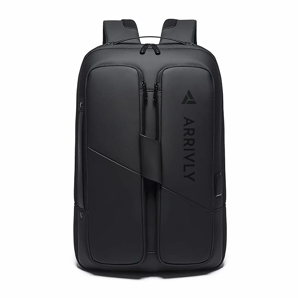 Arrivly Plecak biznesowy na laptopa 15,6 cala, plecak damski, plecak męski rozszerzalny plecak podróżny o dużej pojemności 25 l - 35 l, wodoodporny plecak kabinowy, torba robocza z USB dla mężczyzn