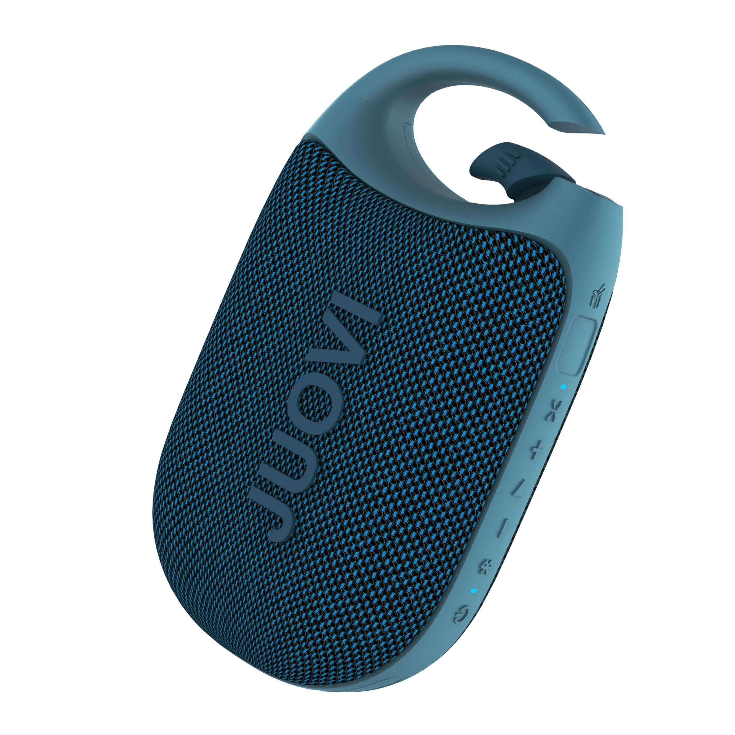 JUOVI CLIP J1 Bluetooth Speaker Portable Speaker z czasem odtwarzania 24h | wodoodporność IP68, zintegrowany karabińczyk, tryb Beat, idealny dla sportu zewnętrznego, imprez, podróży, plaży i użytku w