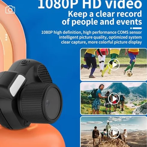 Mikro Aparat Cyfrowy 1080P 2 MP Kamera Wideo z Kolorowym Ekranem 0,96 Cala Czas Pracy Baterii 100 Min HD