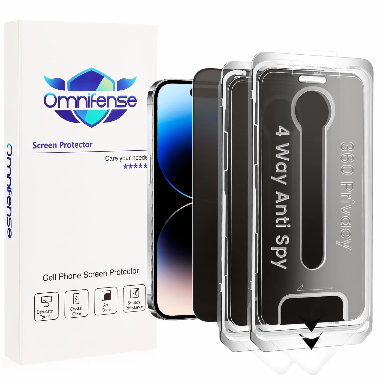 Ochrona ekranu 360 do iPhone'a 16 Pro Max, 2 sztuki, automatyczne wyrównanie bez kurzu, pełna osłona, łatwa instalacja, 4-kierunkowe szkło hartowane dla Apple 16 Pro Max, 2 sztuki