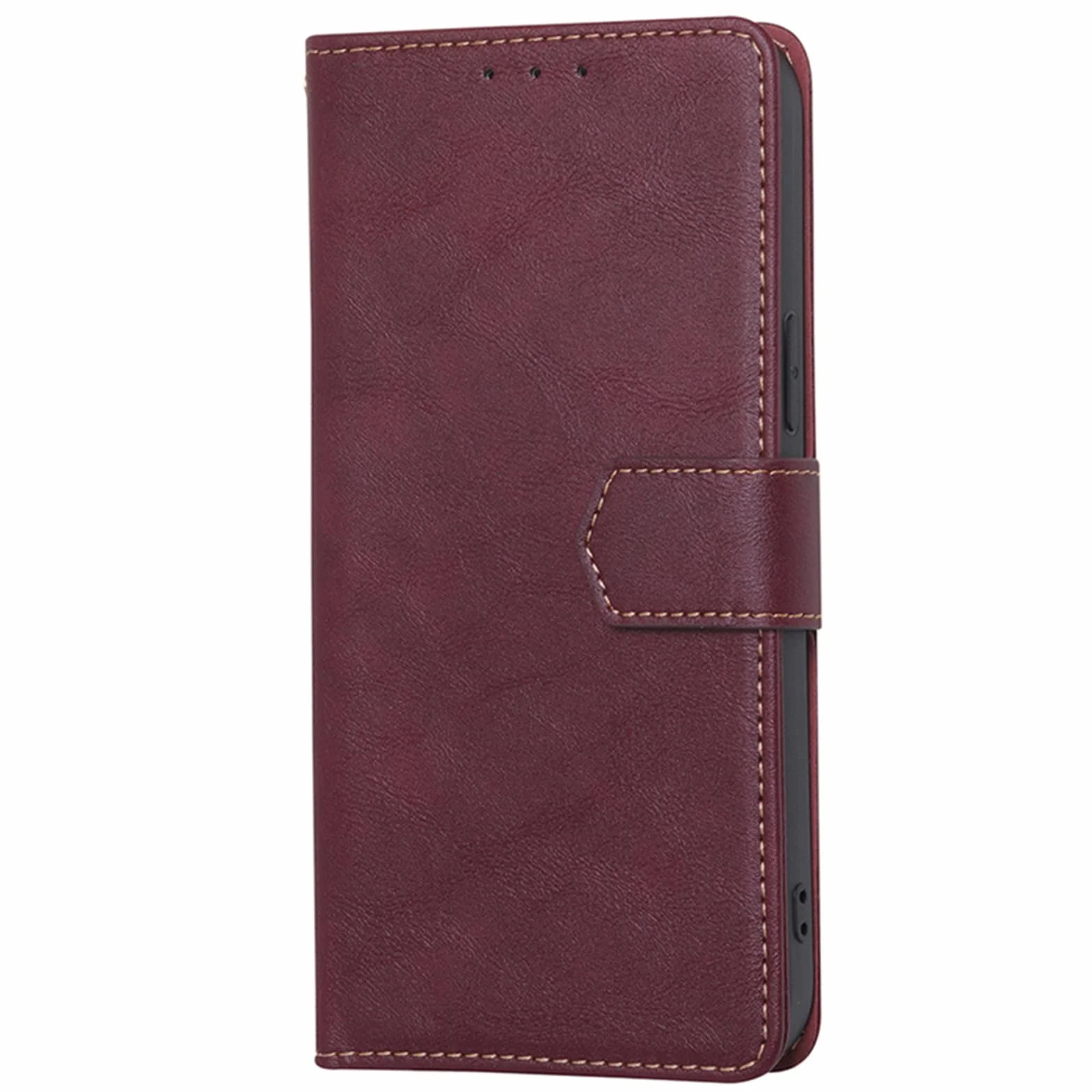 Etui portfelowe do Huawei Pura 90 Pro Max/90 Pro, etui z klapką ze skóry, przegródki na karty, zapięcie magnetyczne i ochrona przed upadkiem, etui ochronne, brązowe, 90 Pro