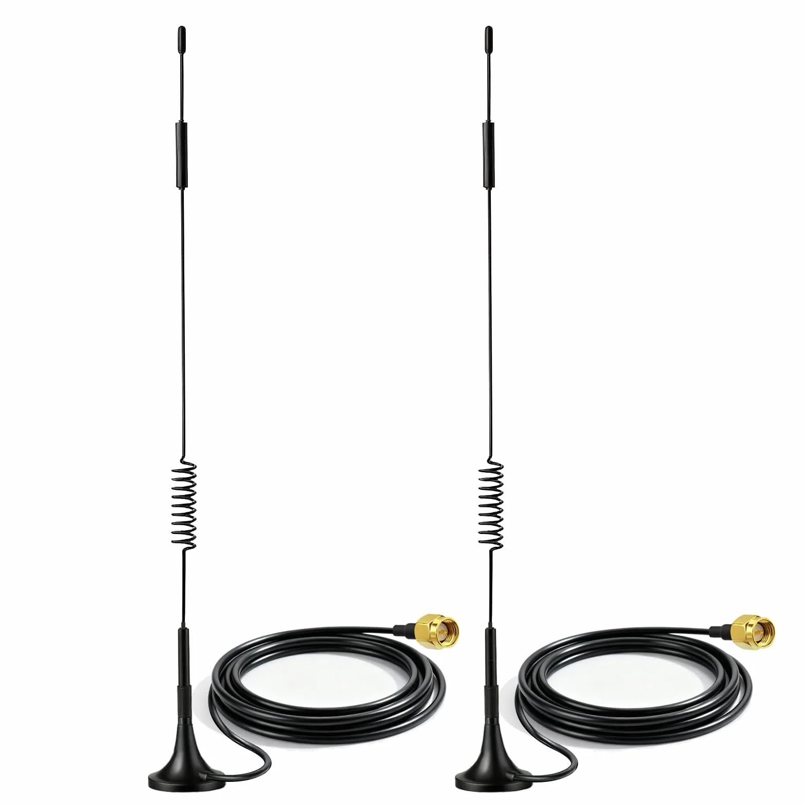 Bingfu Antena 4G LTE SMA, antena 7dBi, podstawa magnetyczna, antena MIMO (2-pak) do 4G LTE Router Gateway Modem Hotspot bezprzewodowy router Hub