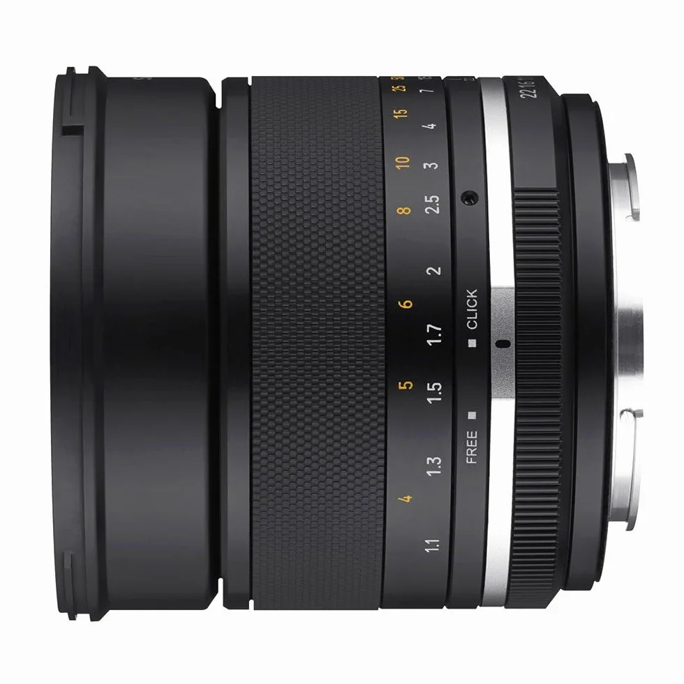 SAMYANG 22995 MF 85 mm F1,4 MK2 Fuji X – obiektyw portretowy, ręczna regulacja ostrości dla pełnoformatu i stałej ogniskowej APS-C Fuji X Mount, 2 generacje do Fujifilm X-T1, X-T3, X-H1, X-T30, X-Pro3, X-T200, X-T4