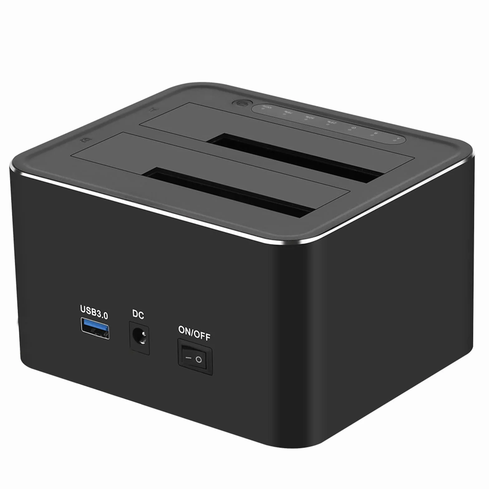 120 cm USB 3.0 do podwójnego SATA antypoślizgowa stacja dokująca do dysków twardych 2,5/3,5 cala HDD SSD / funkcja klonowania offline